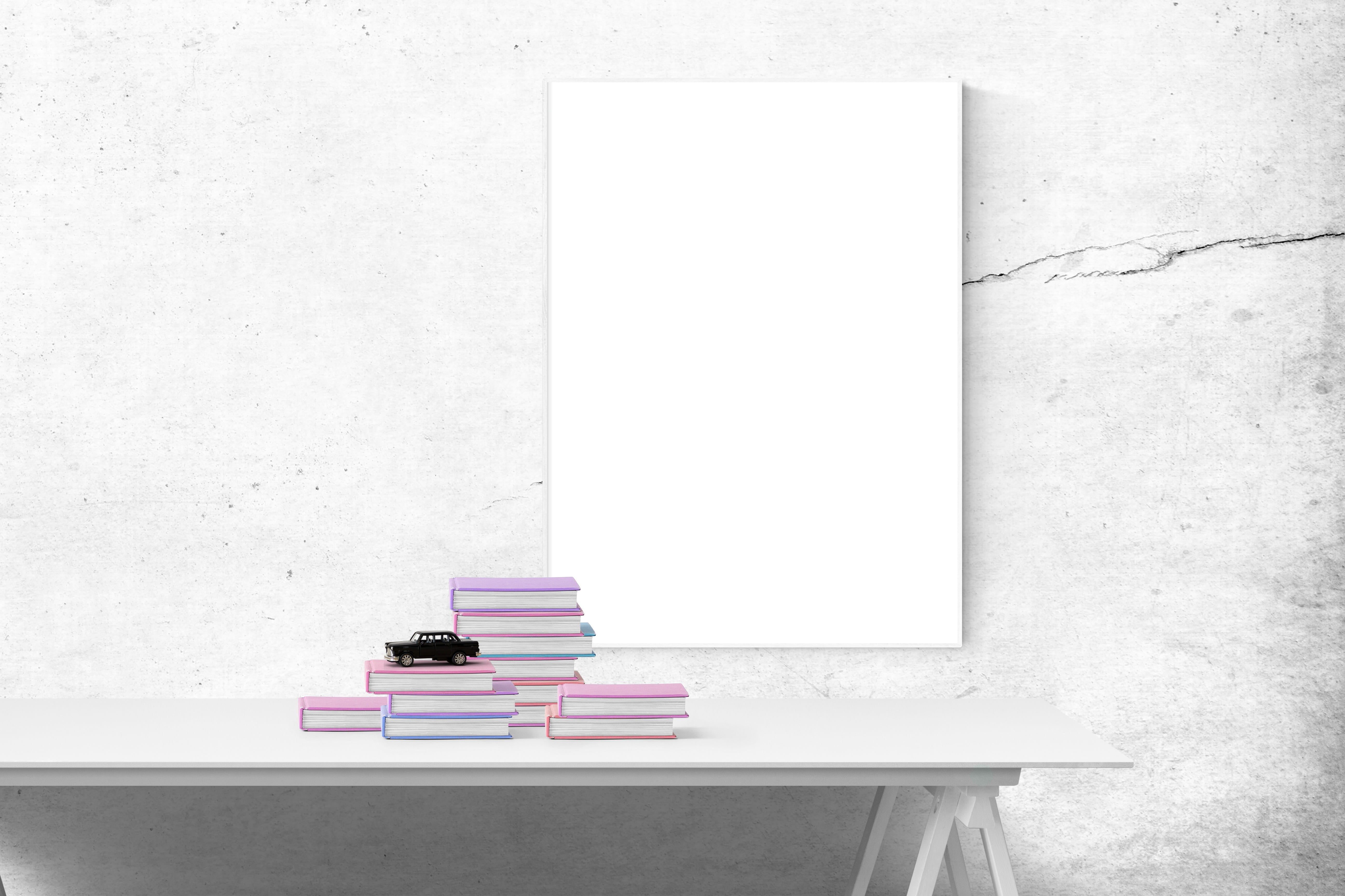 copy space, simplicity, poster mockup, cake, absence, window, day, mockup, wall - building feature, assorted, seat, nature, wall, indoors, interior, books, HD Wallpaper