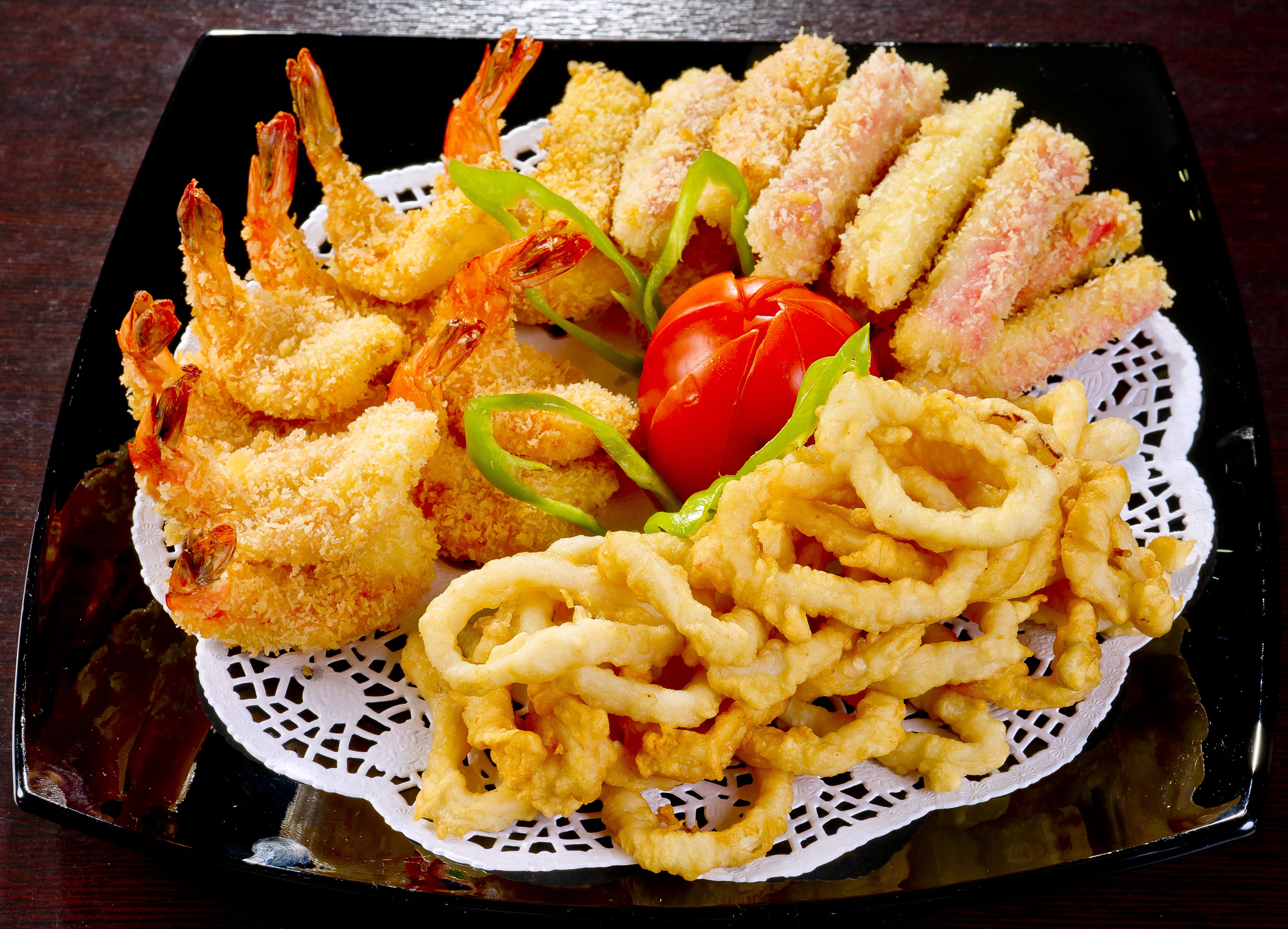 tasty, food and drink, for gourmets, still life, fried, indoors, tempura, day, no people, high angle view, serving size, meal, korean food, restaurant, HD Wallpaper