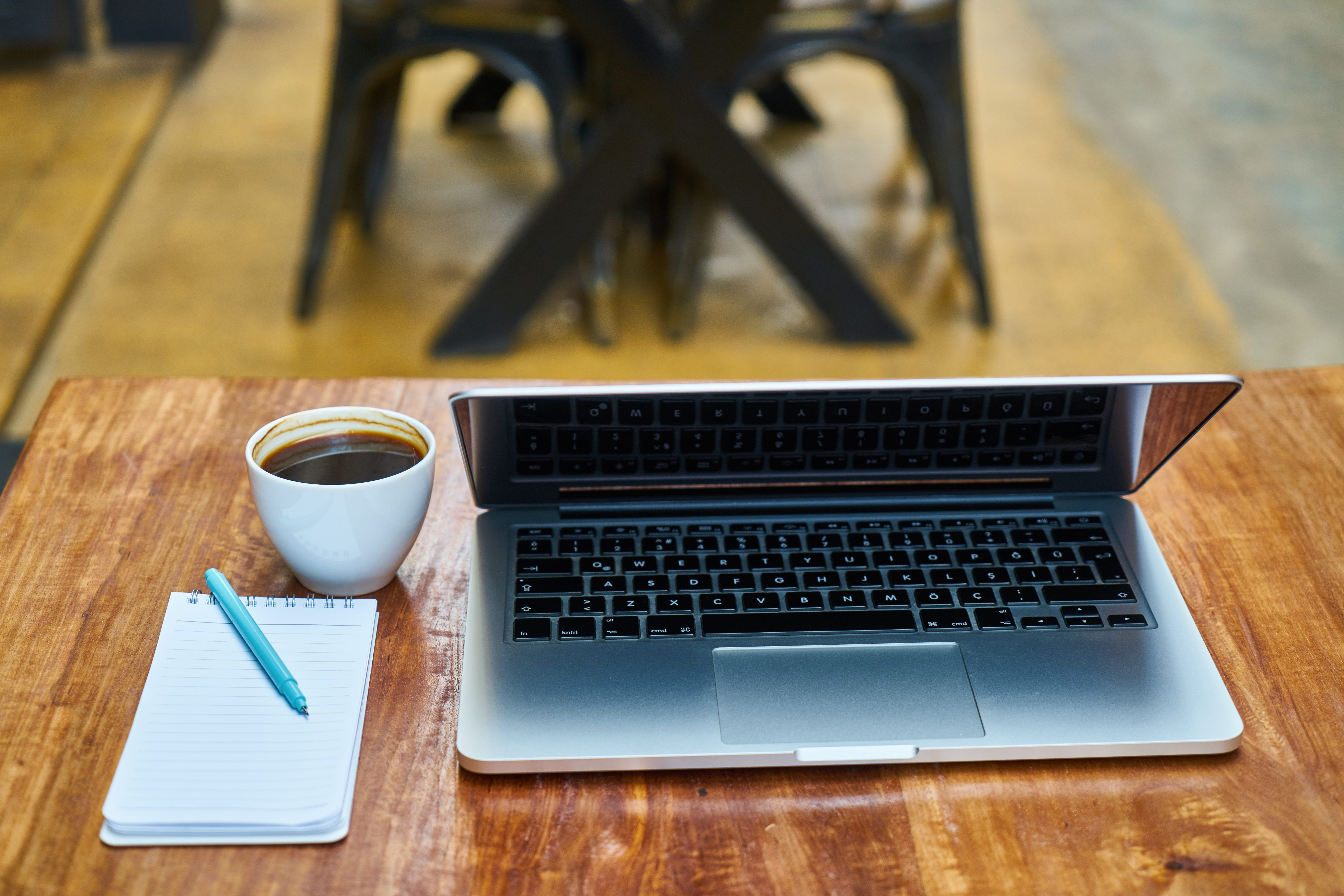 communication, beverage, wood - material, wake, note, white, breakfast, modern, espresso, morning, course, laptop, photo, 5K, coffee - drink, keyboard, HD Wallpaper