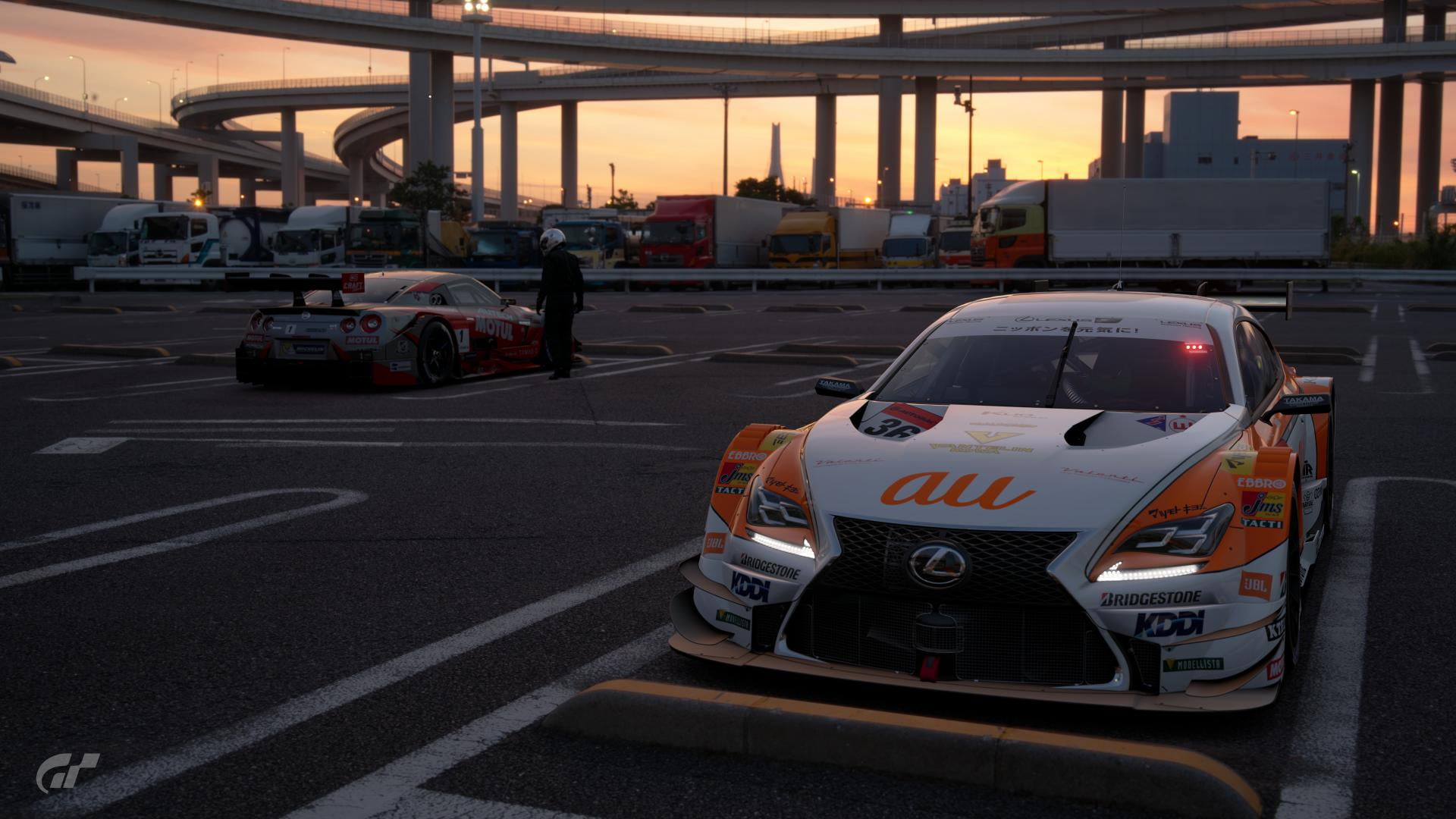 incidental people, motor vehicle, Gran Turismo Sport, Gran Turismo, car, 1080P, transportation, illuminated, building exterior, connection, street, architecture, HD Wallpaper