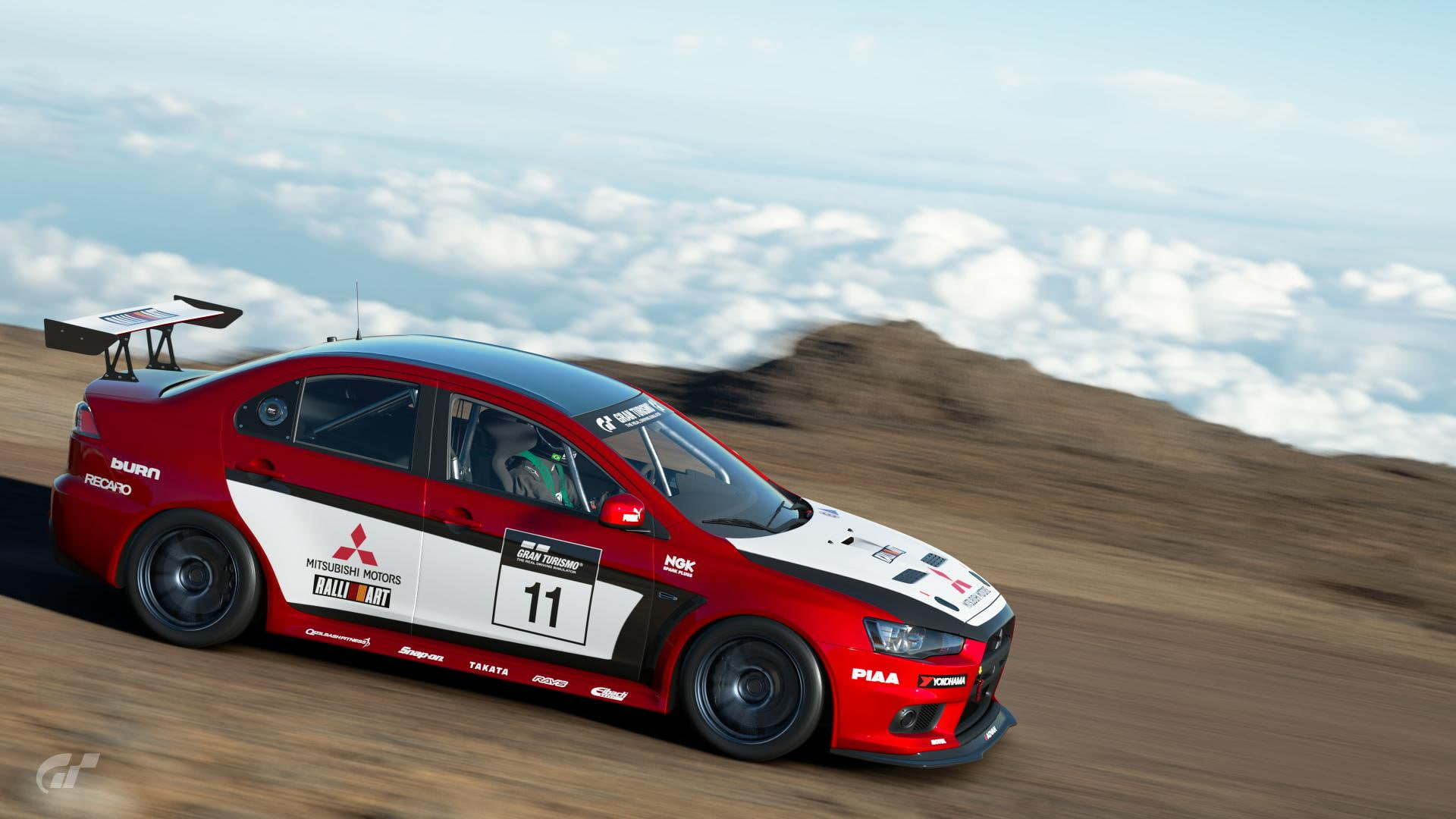 mode of transportation, red, non-urban scene, 1080P, motion, speed, Gran Turismo Sport, land vehicle, transportation, outdoors, cloud - sky, day, motor vehicle, HD Wallpaper