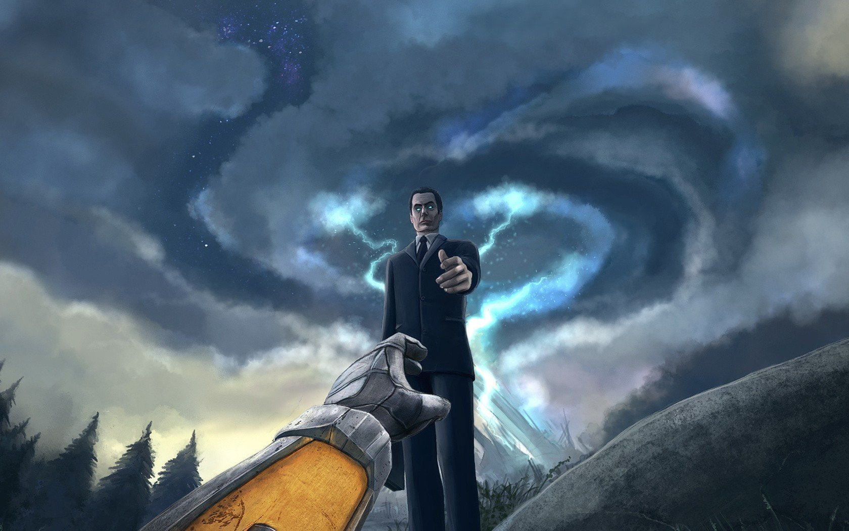 gordon, 720P, half life, digital, freeman, art, g man, HD Wallpaper