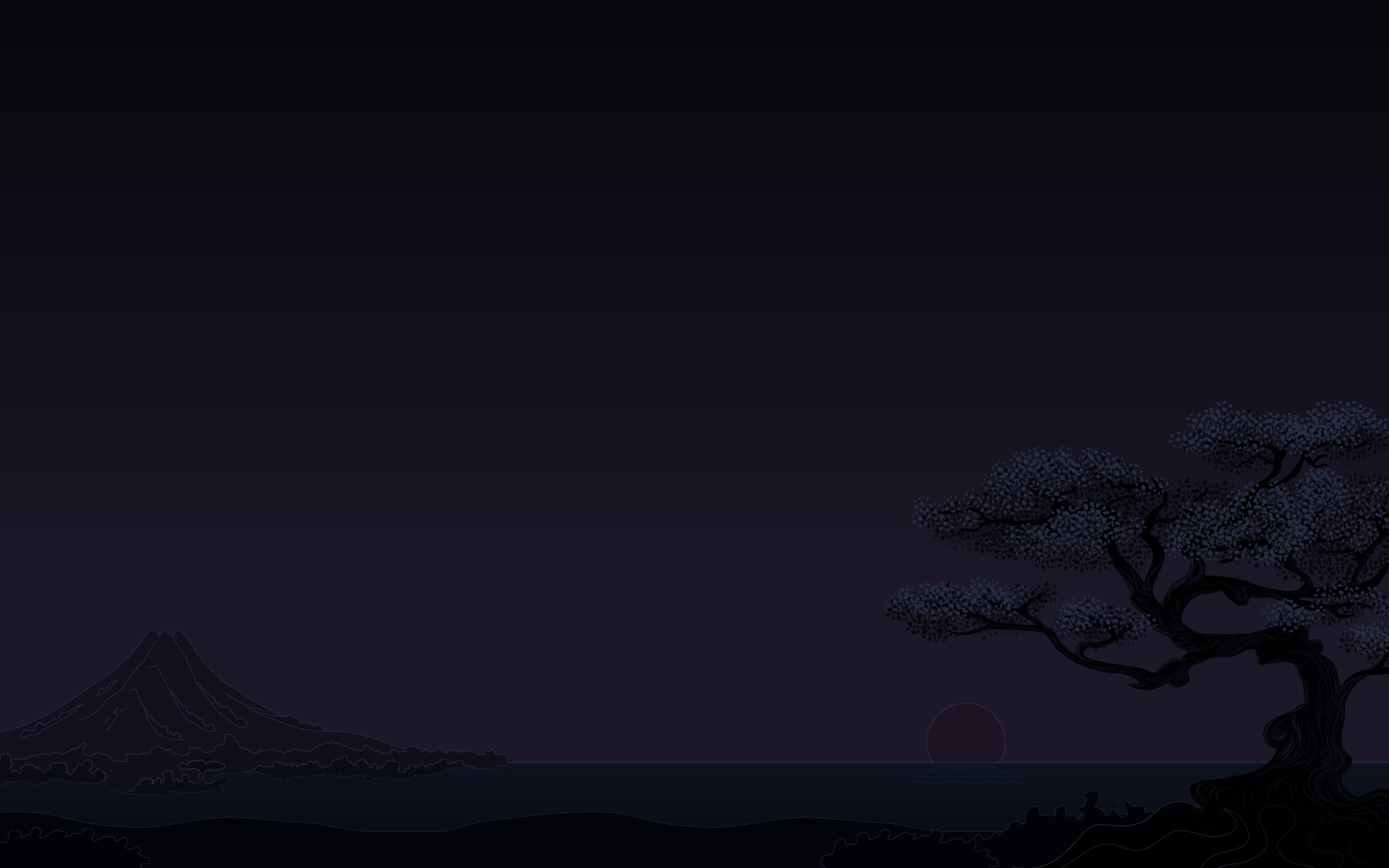 dark, arbol, abstracto, 1080P, HD Wallpaper