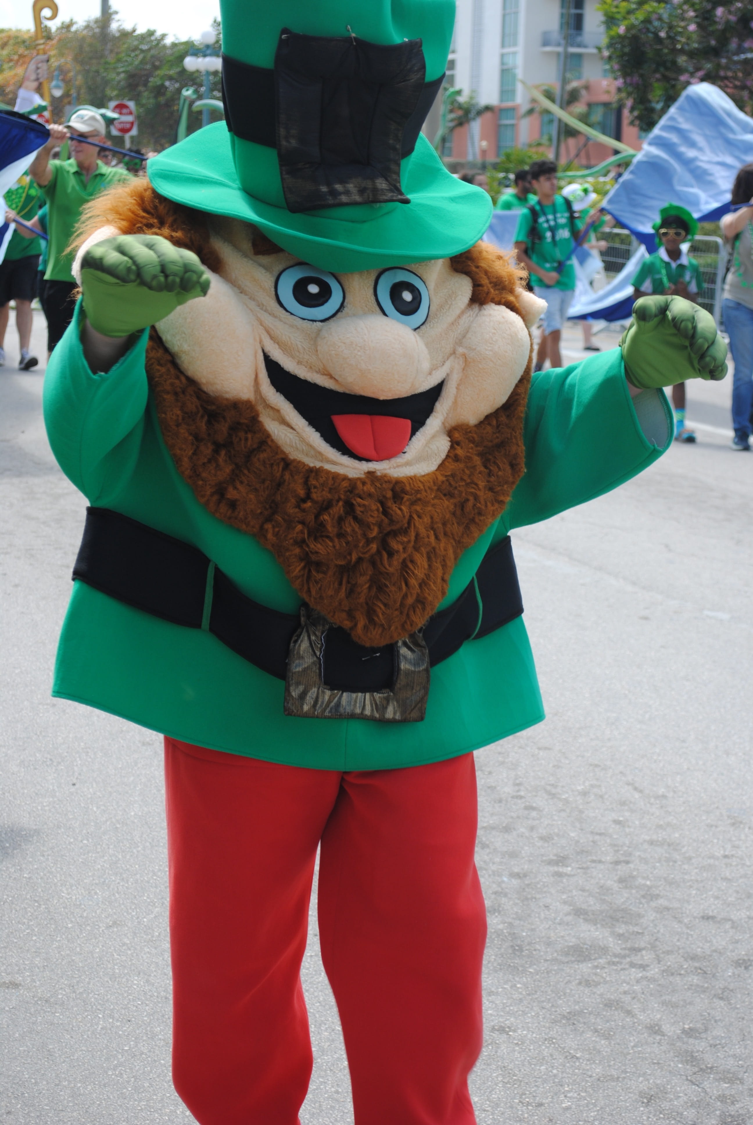 stuffed toy, toy, real people, incidental people, unrecognizable person, american, Ireland, holiday, st patricks day, standing, one person, fun, men, parade, Phone HD Wallpaper