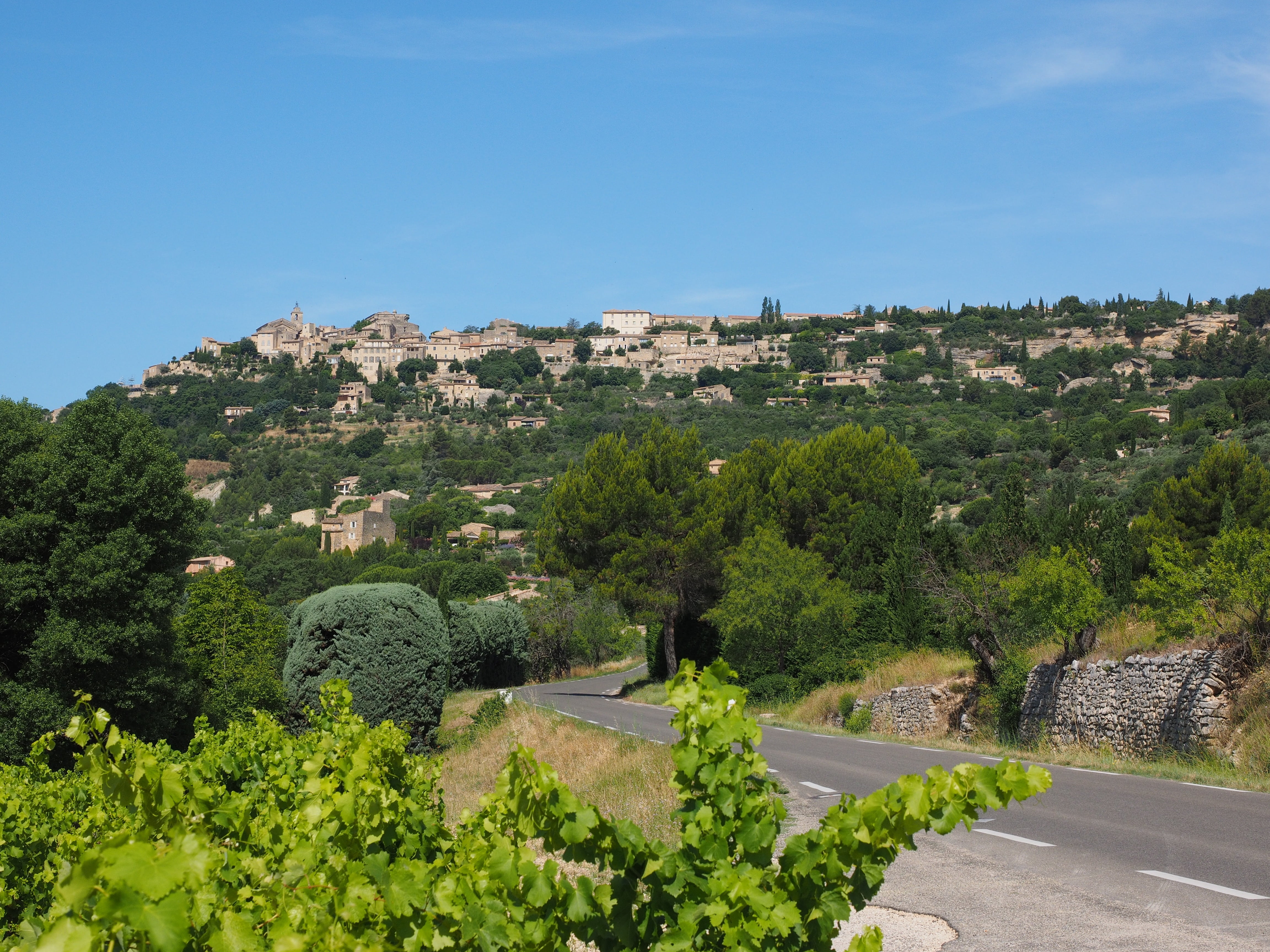 saint-firmin, day, architecture, château de gordes, green color, road, village, plus beaux villages de france, palais saint-firmin, high altitude village core, HD Wallpaper