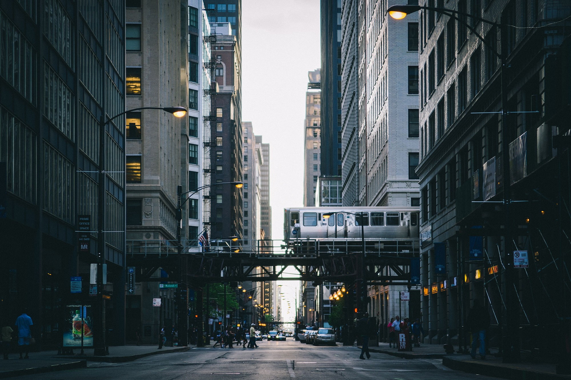 Metro, Chicago, vehicle, 1080P, street, Cityscape, Train, Vignette, HD Wallpaper