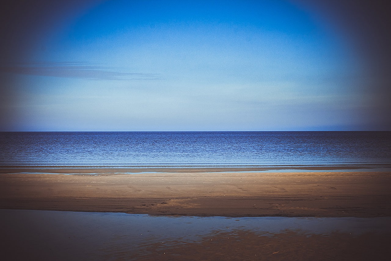 sea, Omaha Beach, nature, 720P, vignette, Latvia, HD Wallpaper