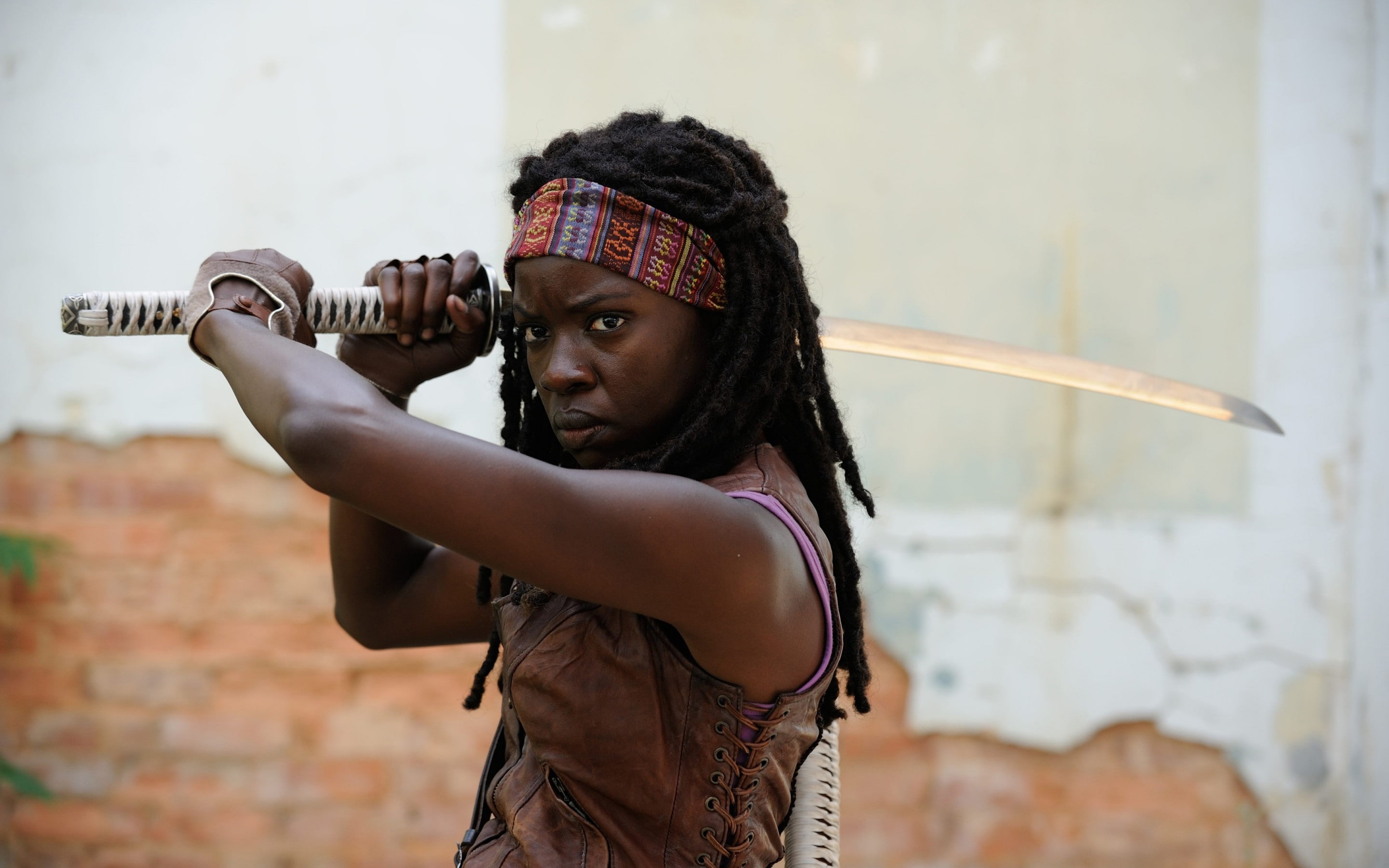 dead, The Walking Dead, danai, 2K, gurira, walking, HD Wallpaper