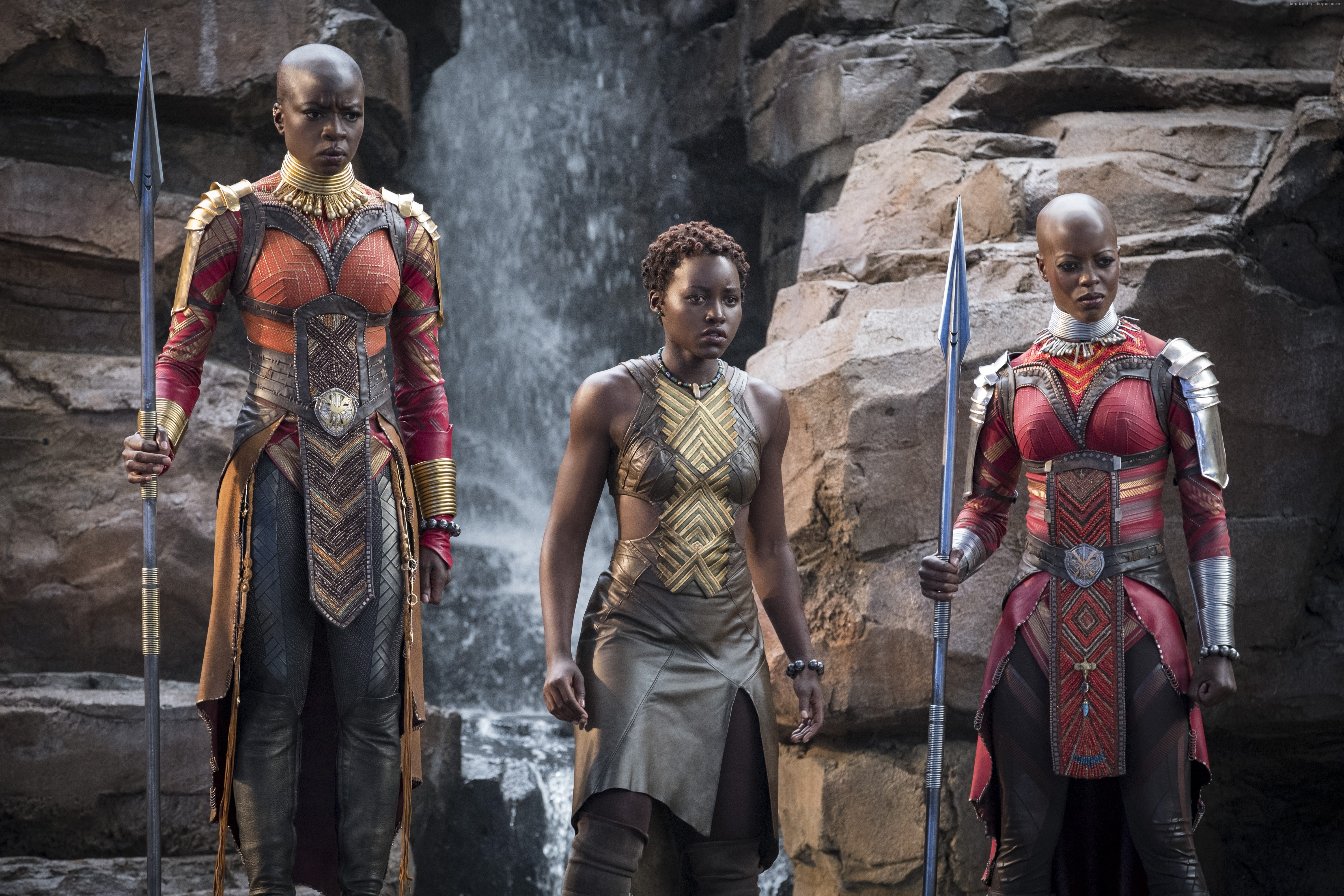 Black Panther, 5K, Danai Gurira, Lupita Nyongo, Florence Kasumba, 5K, HD Wallpaper