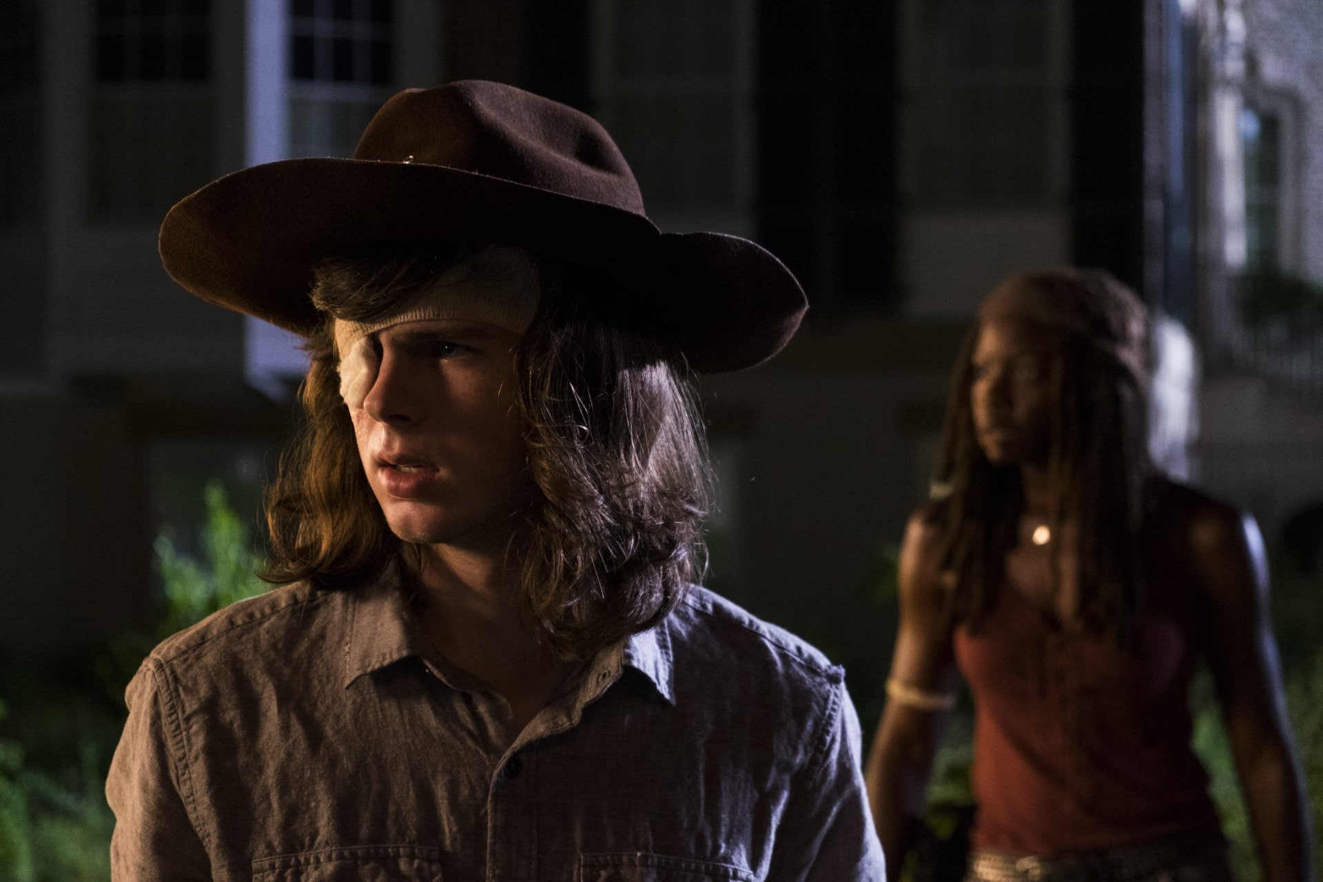 1080P, Michonne (The Walking Dead), Danai Gurira, Chandler Riggs, The Walking Dead, TV Show, Carl Grimes, HD Wallpaper