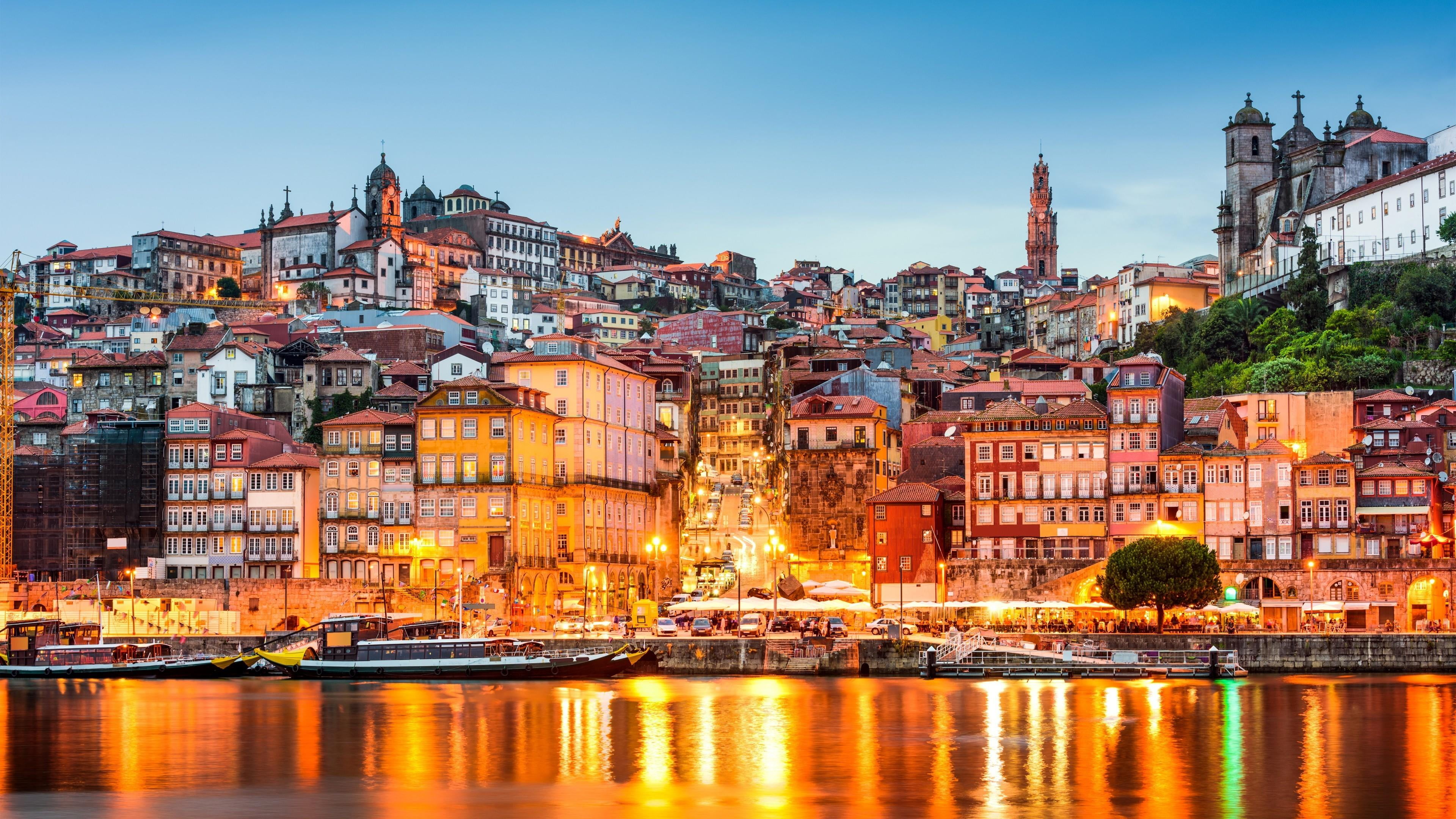 transportation, no people, travel destinations, picturesque, outdoors, nautical vessel, tourist attraction, morning, sky, building, europe, douro river, HD Wallpaper