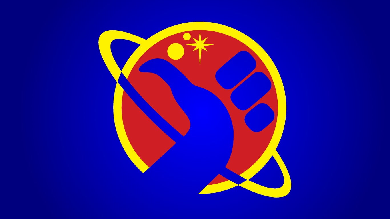 guide, blue background, 720P, background, galaxy, s, hitchhiker, the hitchhikers guide to the galaxy, blue, HD Wallpaper