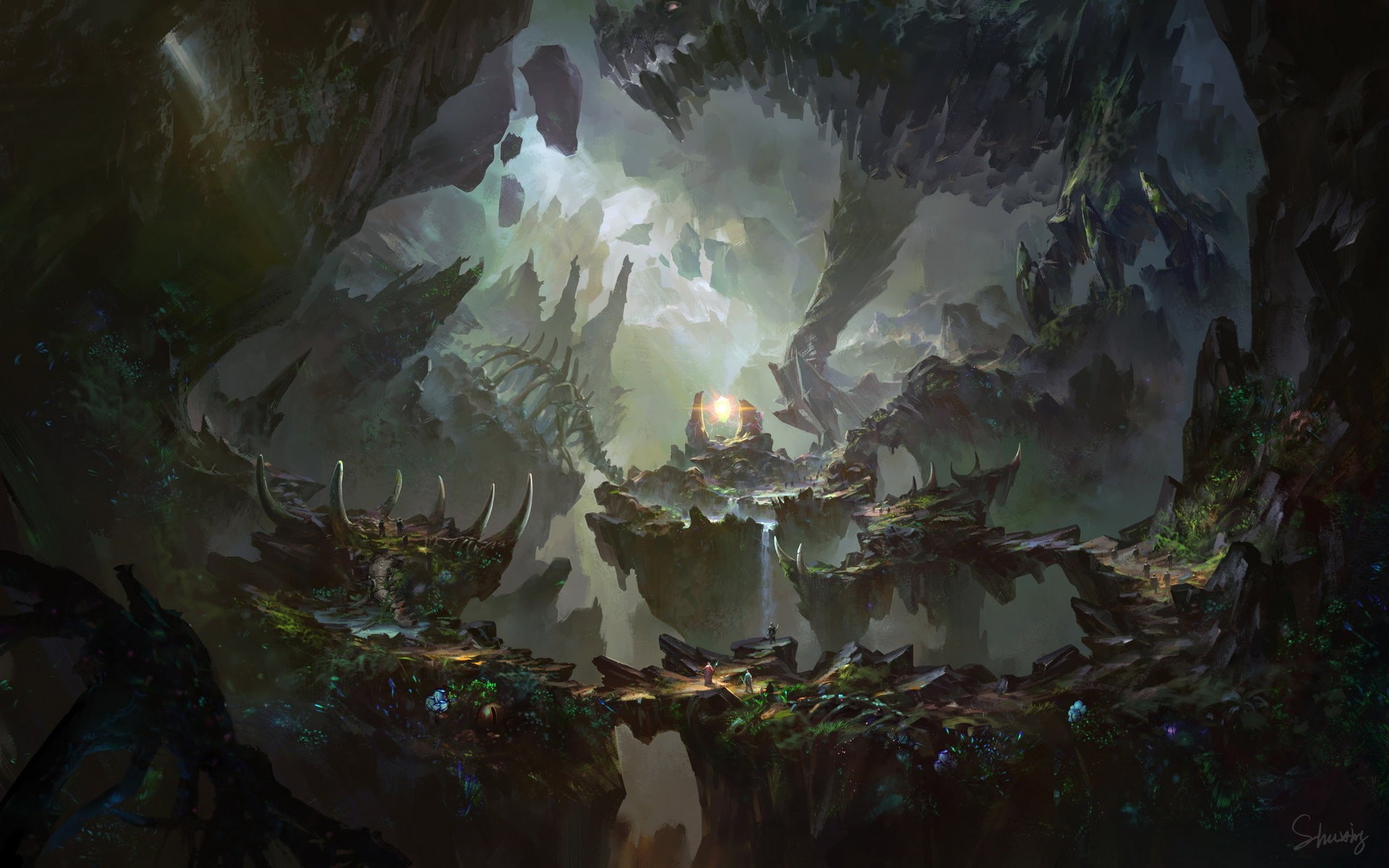 giant, 1080P, fantasy art, creature, HD Wallpaper