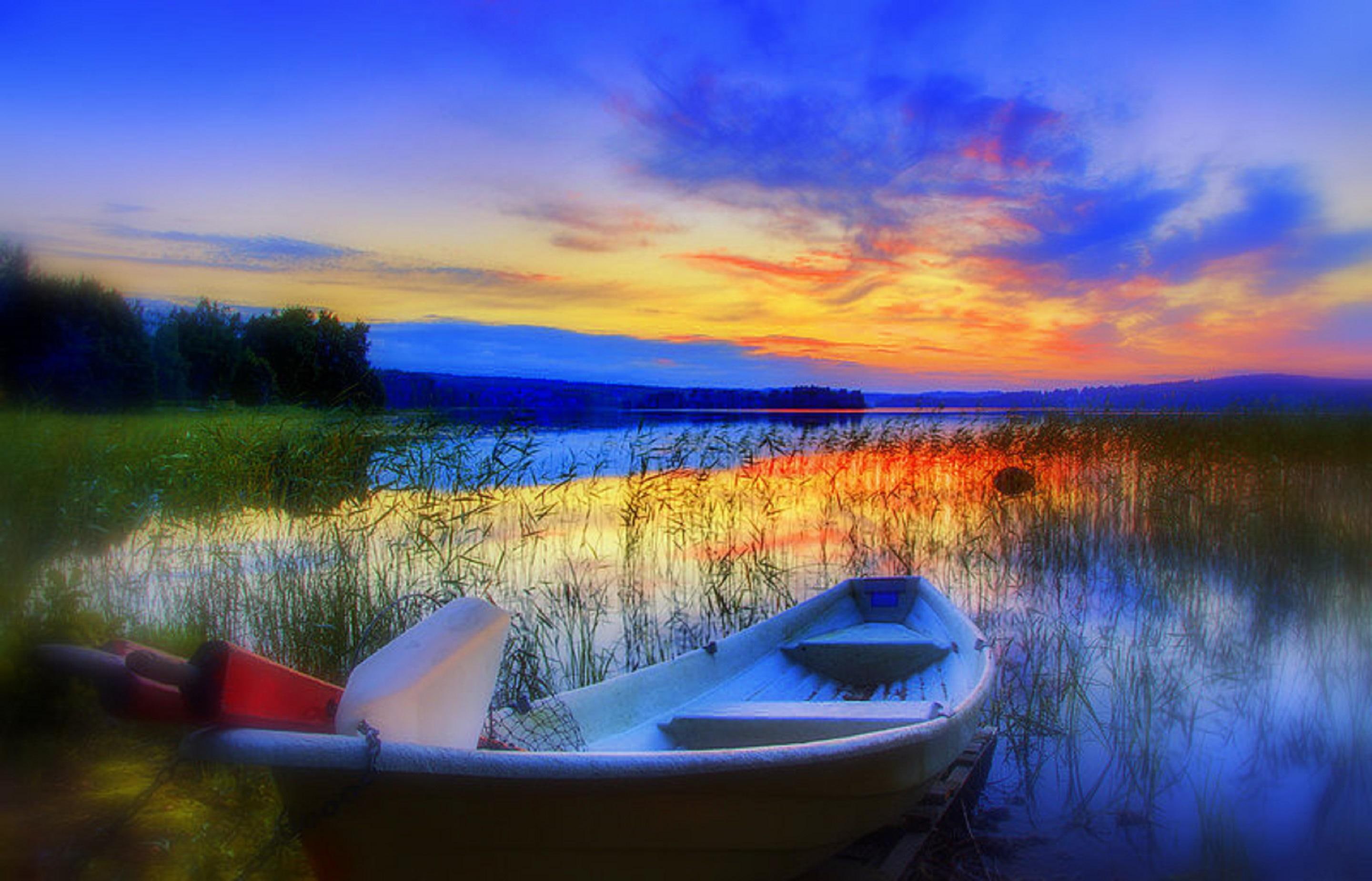 lakes, fishing, scene, grass, photography, sunsets, go, trees, let, 2K, nature, beautiful, plants, s, waterscapes, stunning, HD Wallpaper