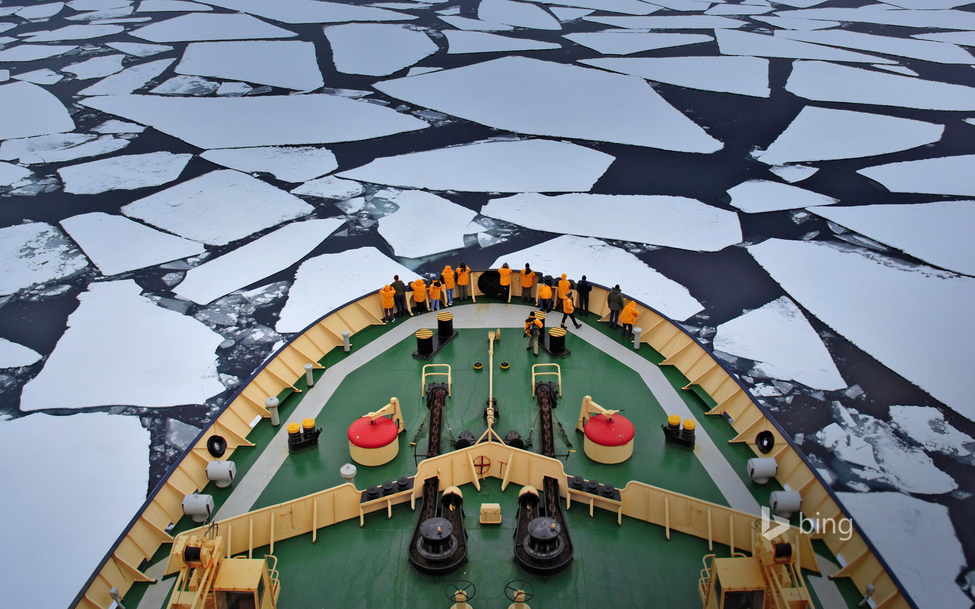 1080P, ship, sea, ice, icebreaker, HD Wallpaper