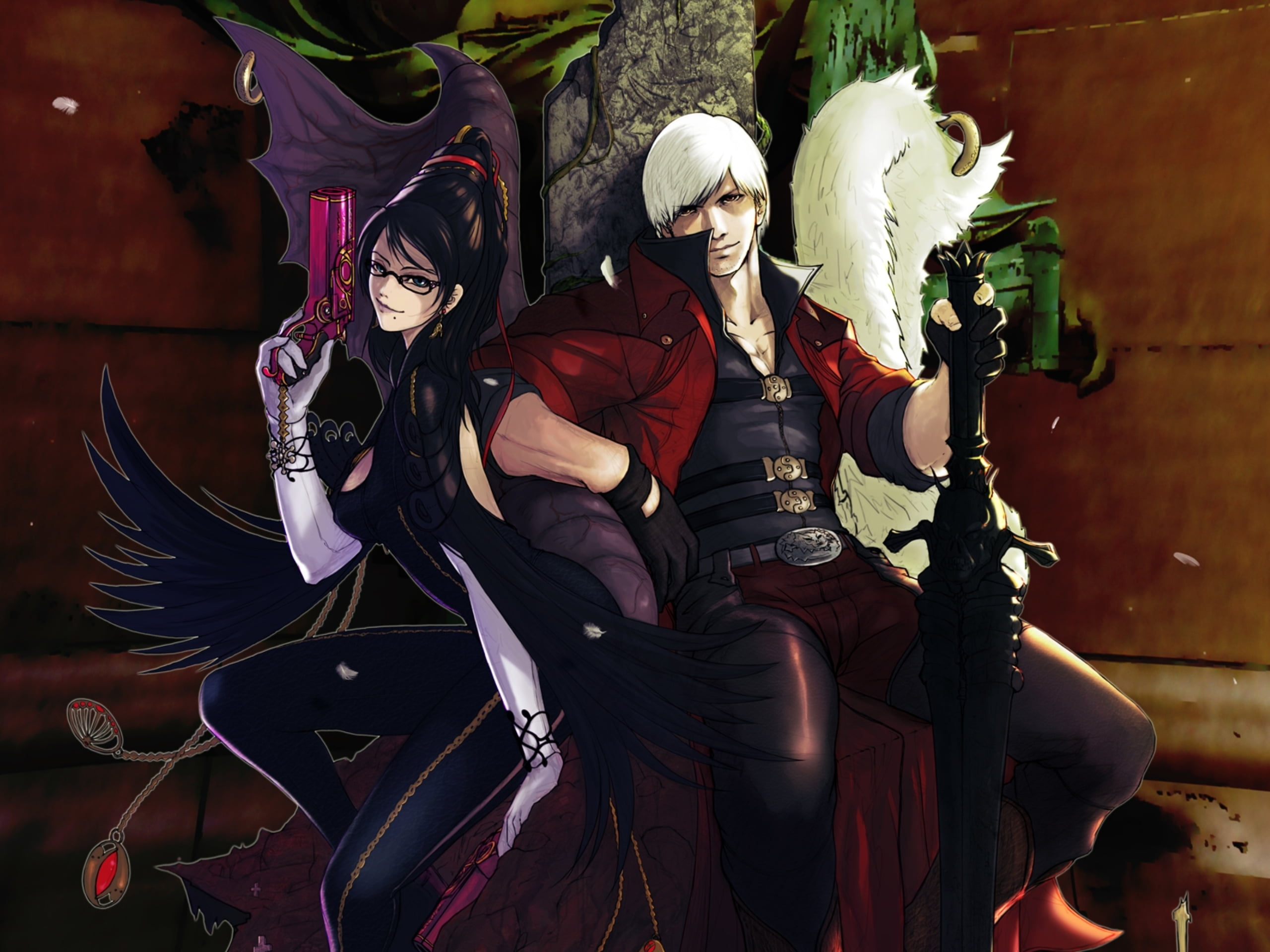 traditional clothing, clothing, Dante, guns, disguise, weapons, adult, day, mask, women, group of people, people, carnival - celebration event, games, outdoors, HD Wallpaper