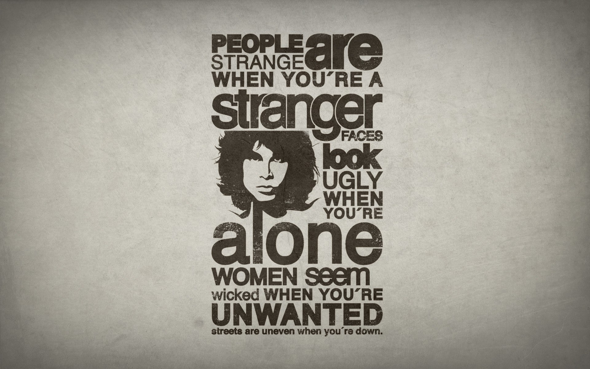 lyrics, music, text, 1080P, artwork, typography, The Doors (Music), Jim Morrison, quote, HD Wallpaper