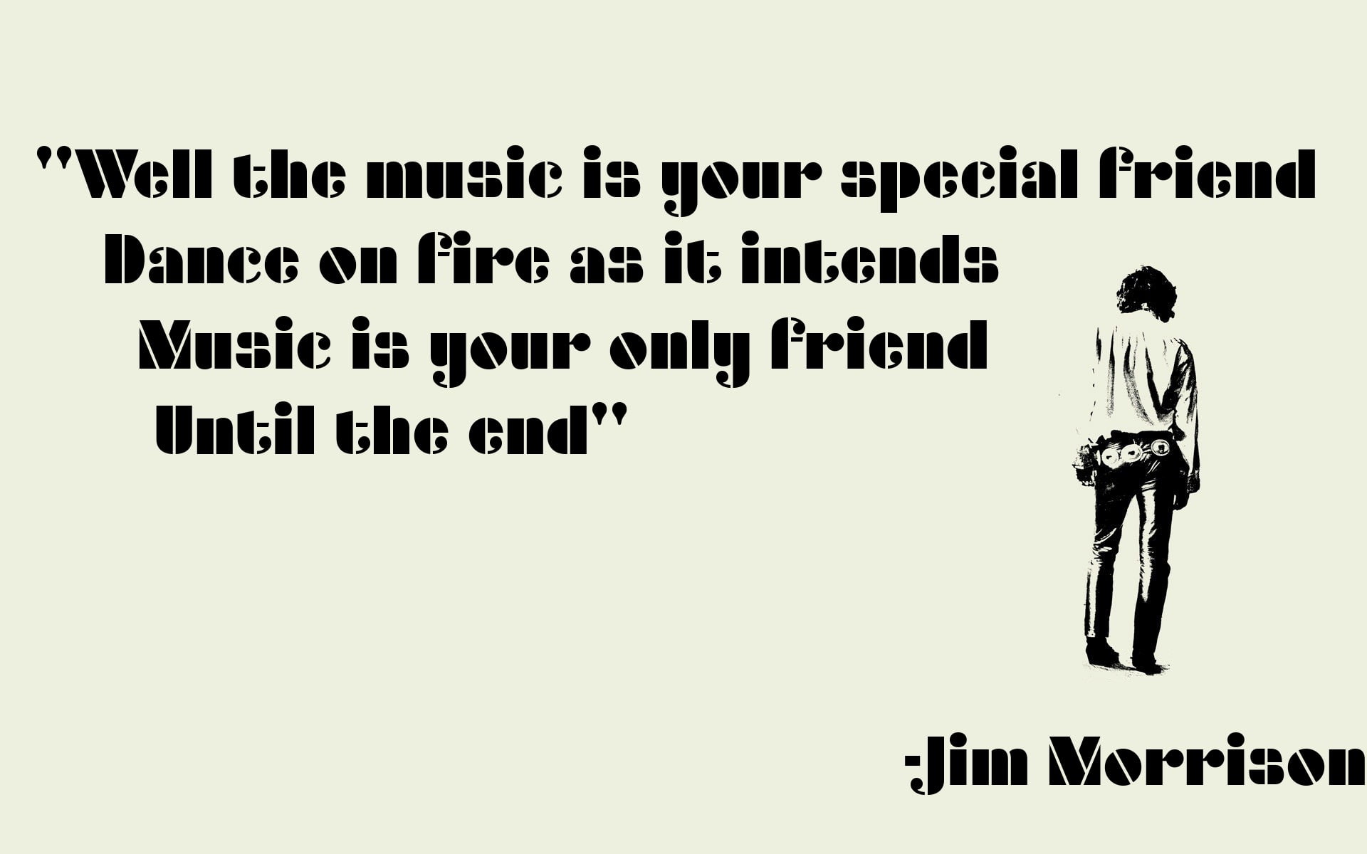 indoors, technology, rear view, sign, music, casual clothing, full length, message, wall - building feature, Rock Music, studio shot, Jim Morrison, text, HD Wallpaper