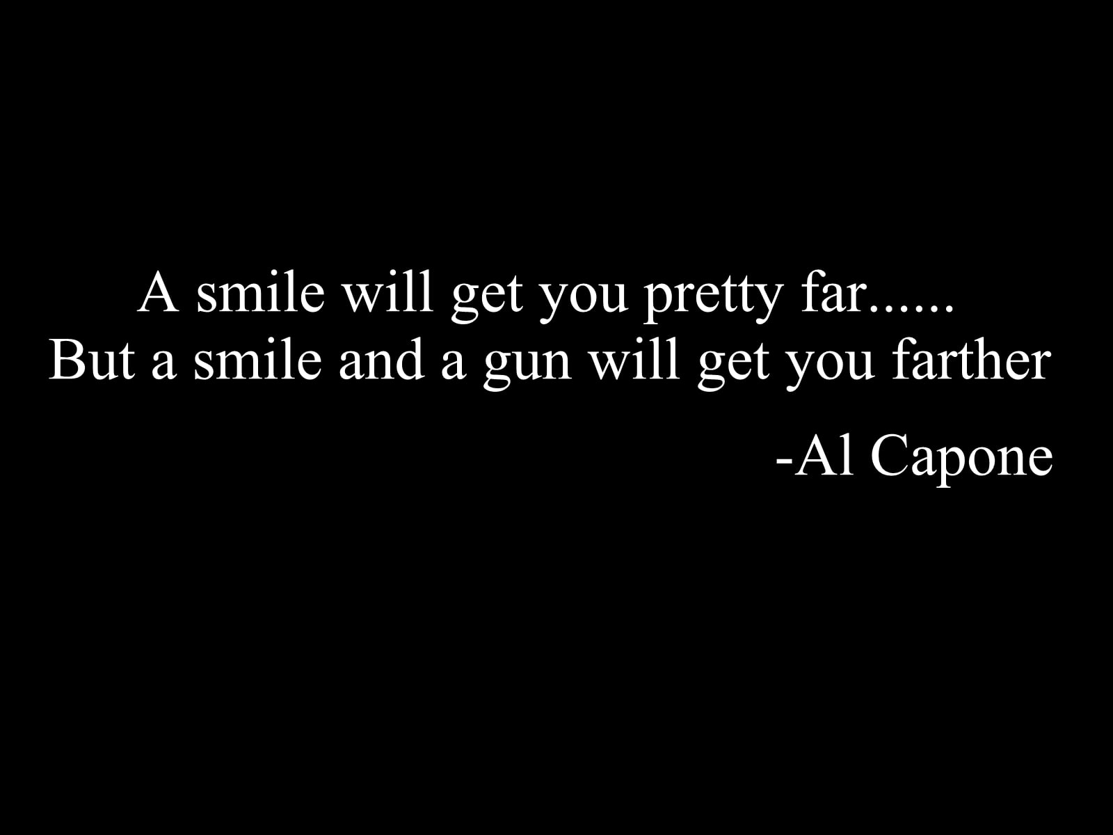 text, 720P, Al Capone, black background, quote, simple background, typography, HD Wallpaper