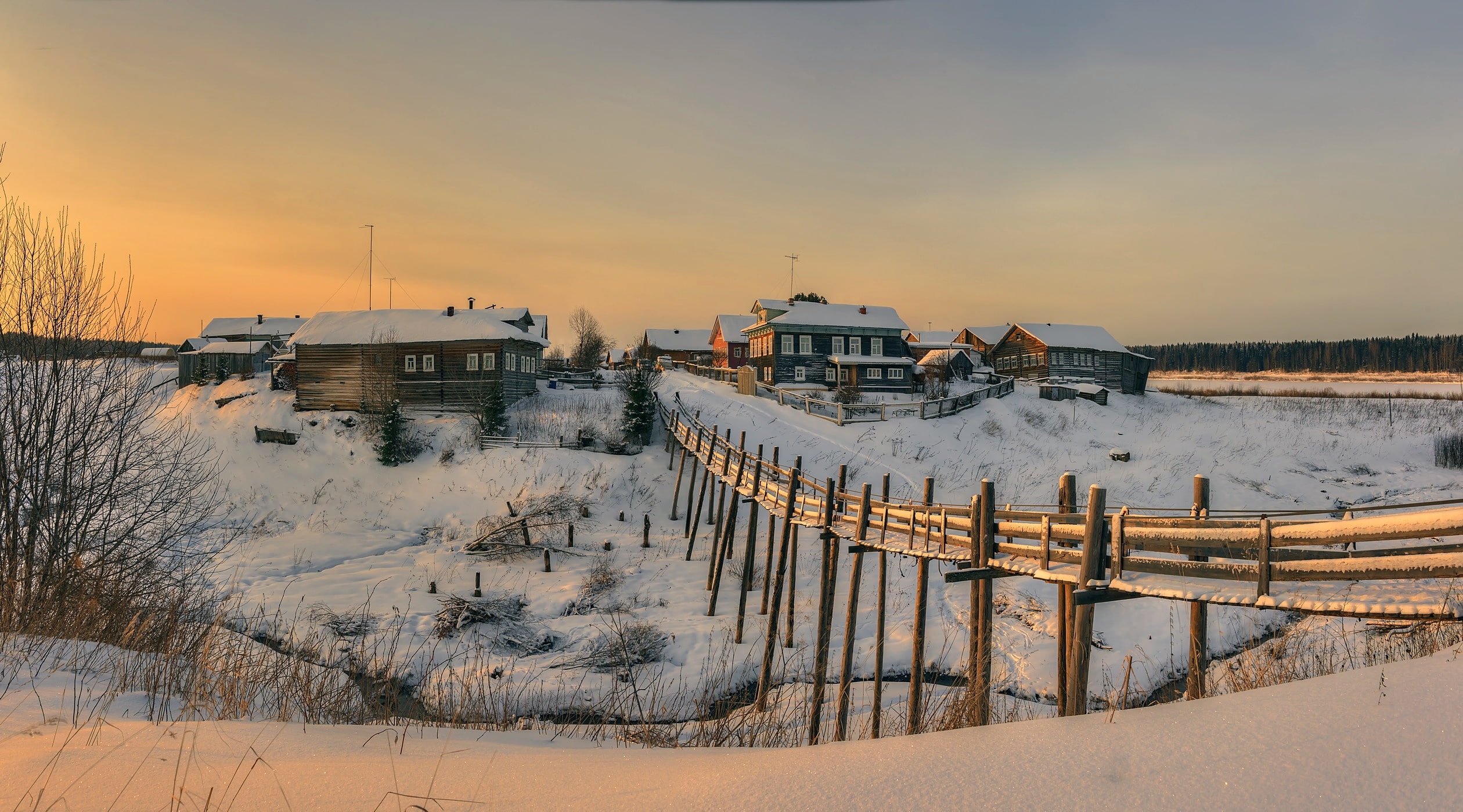 landscape, 1080P, Russia, snow, nature, winter, HD Wallpaper