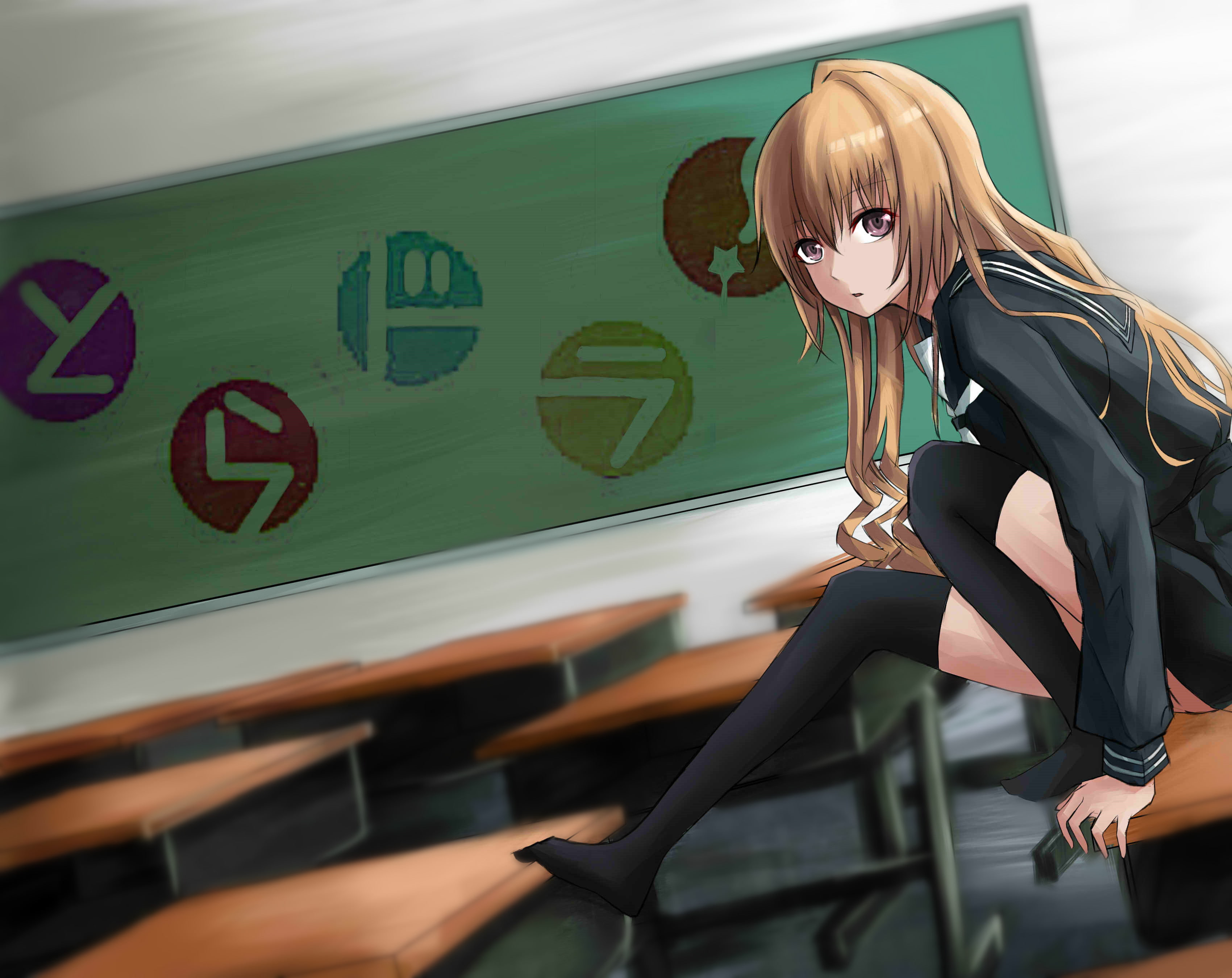 Aisaka Taiga, Toradora!, anime girls, 2K, HD Wallpaper