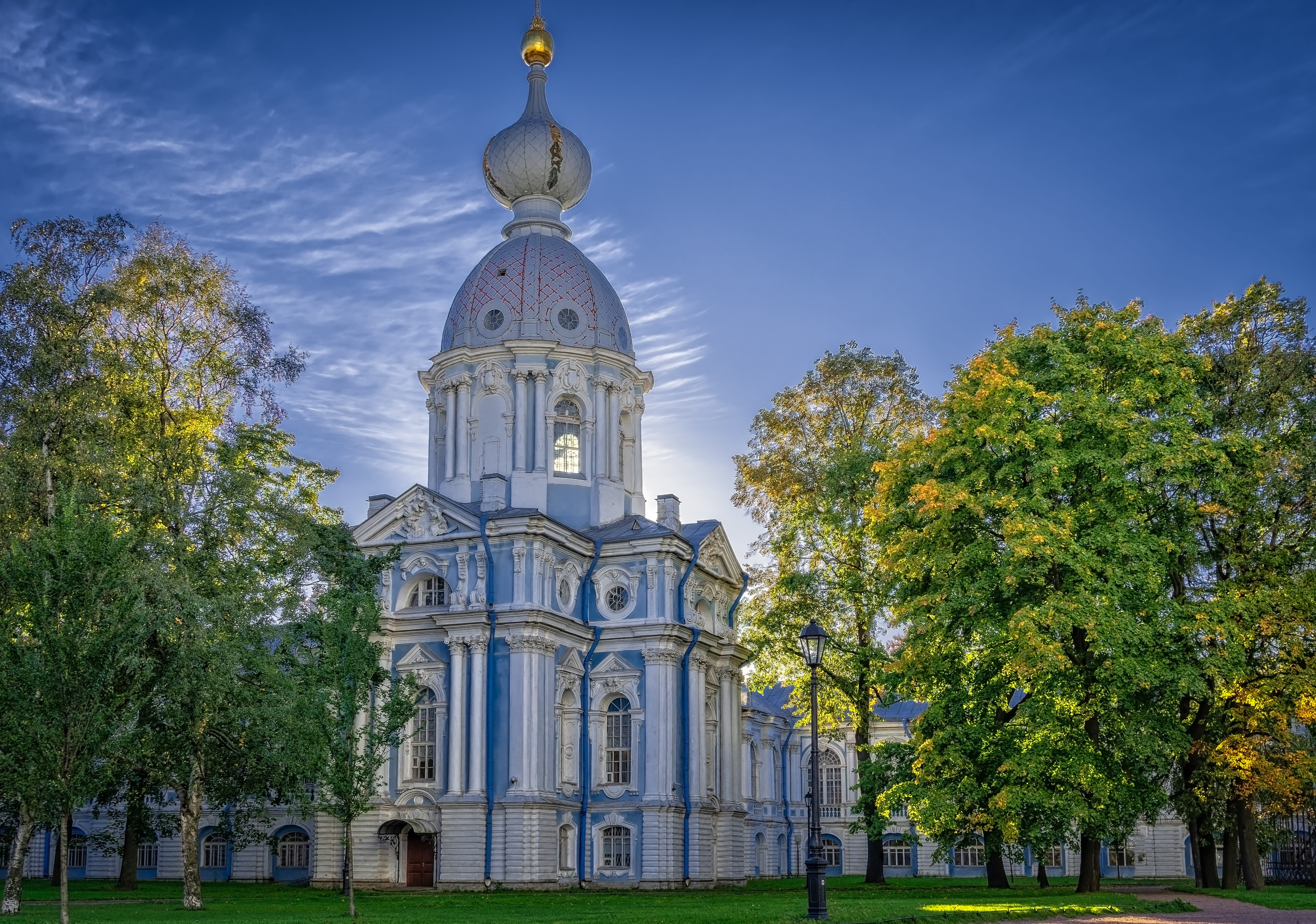 building, leningrad, outdoors, sky, built structure, architecture, tower, orthodox, belief, nature, plant, day, holy, low angle view, sun, believe, backlighting, HD Wallpaper