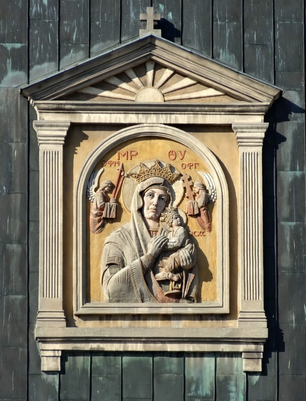 poland, building exterior, building, artwork, no people, place of worship, history, perpetual, Our Lady Of Perpetual Help, lady, architecture, spirituality, Phone HD Wallpaper