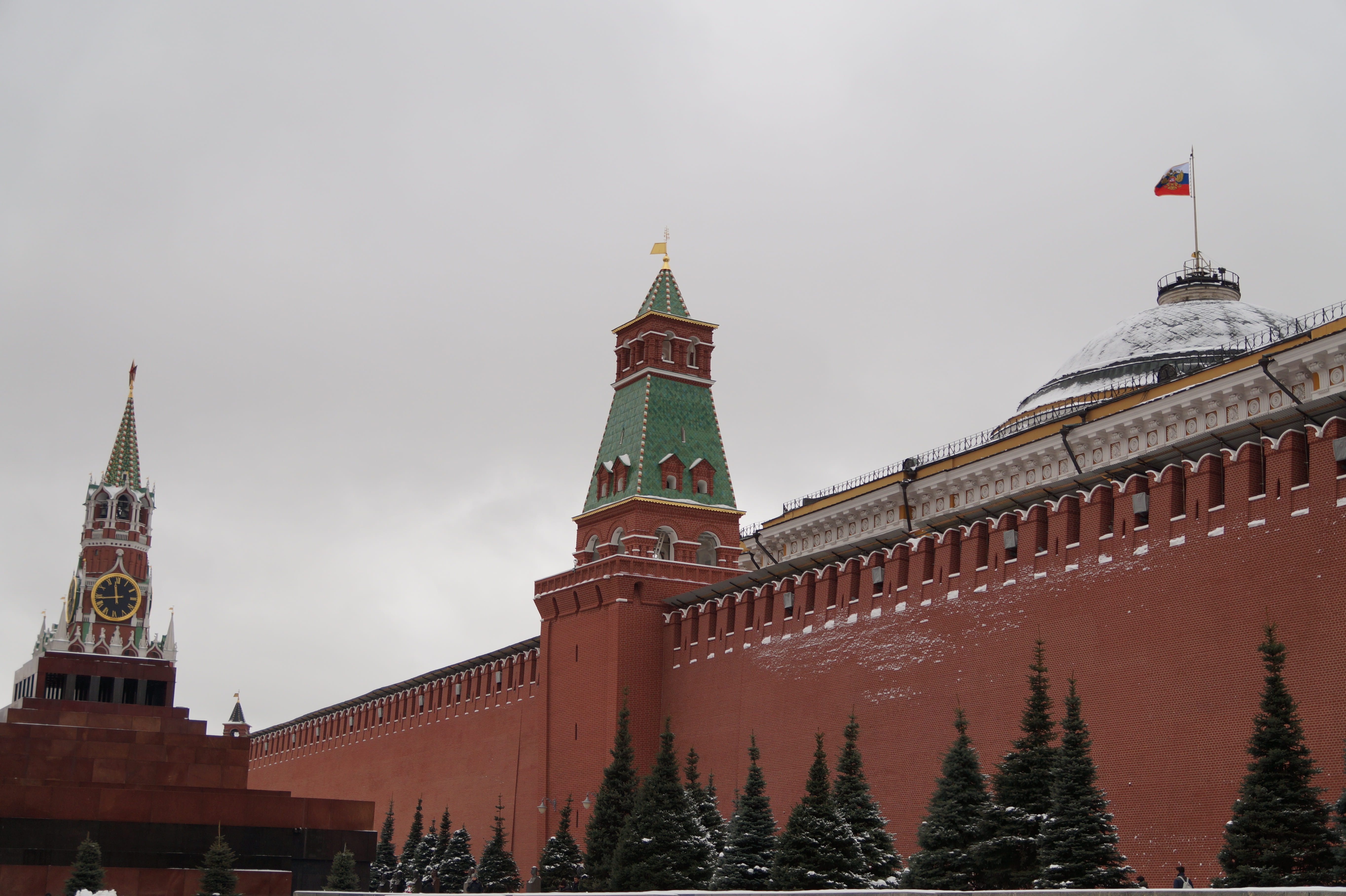 history, flag of russia, architecture, russian flag, sky, the kremlin, spire, religion, 5K, day, tourism, travel, nature, the past, travel destinations, HD Wallpaper
