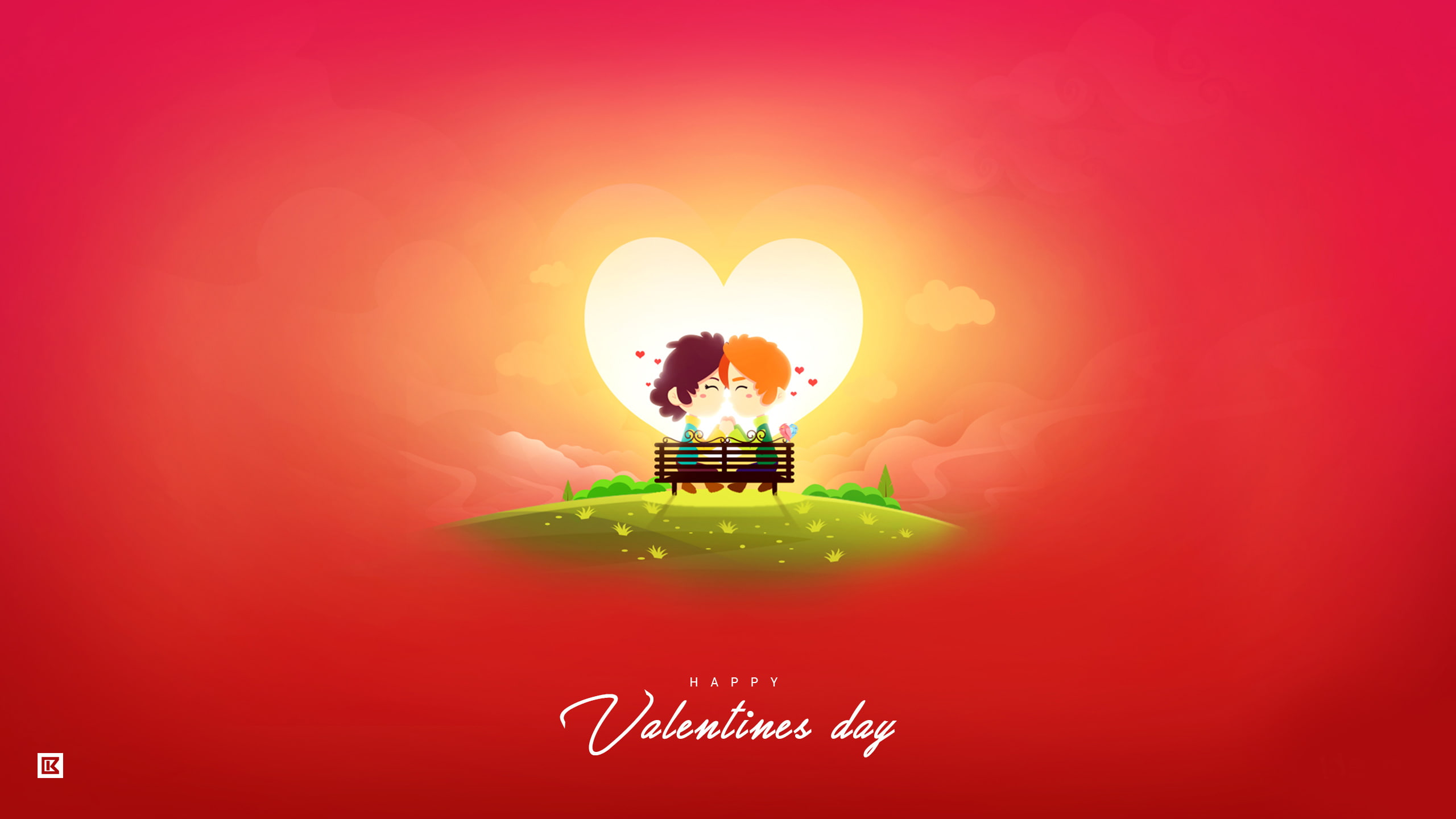 Like a cloud, Happy Valentines Day, Fairy tale, 2K, Like a dream, Love one word, HD Wallpaper