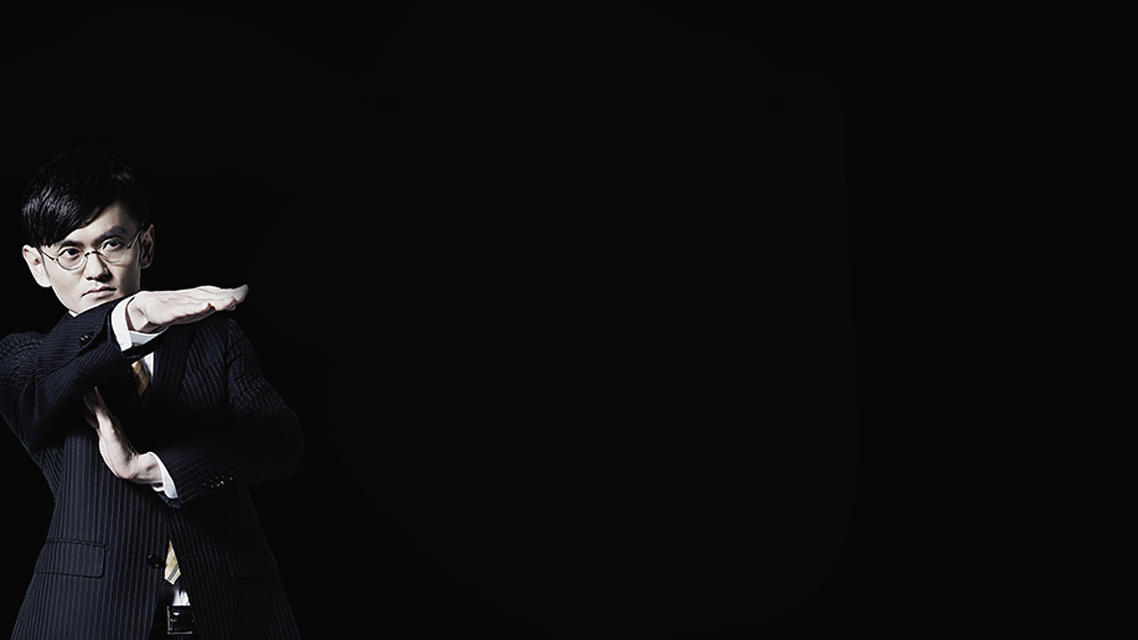 World Order, serious, young men, black background, copy space, adult, Genki Sudo, depression - sadness, waist up, business, aggression, suits, Japanese, HD Wallpaper