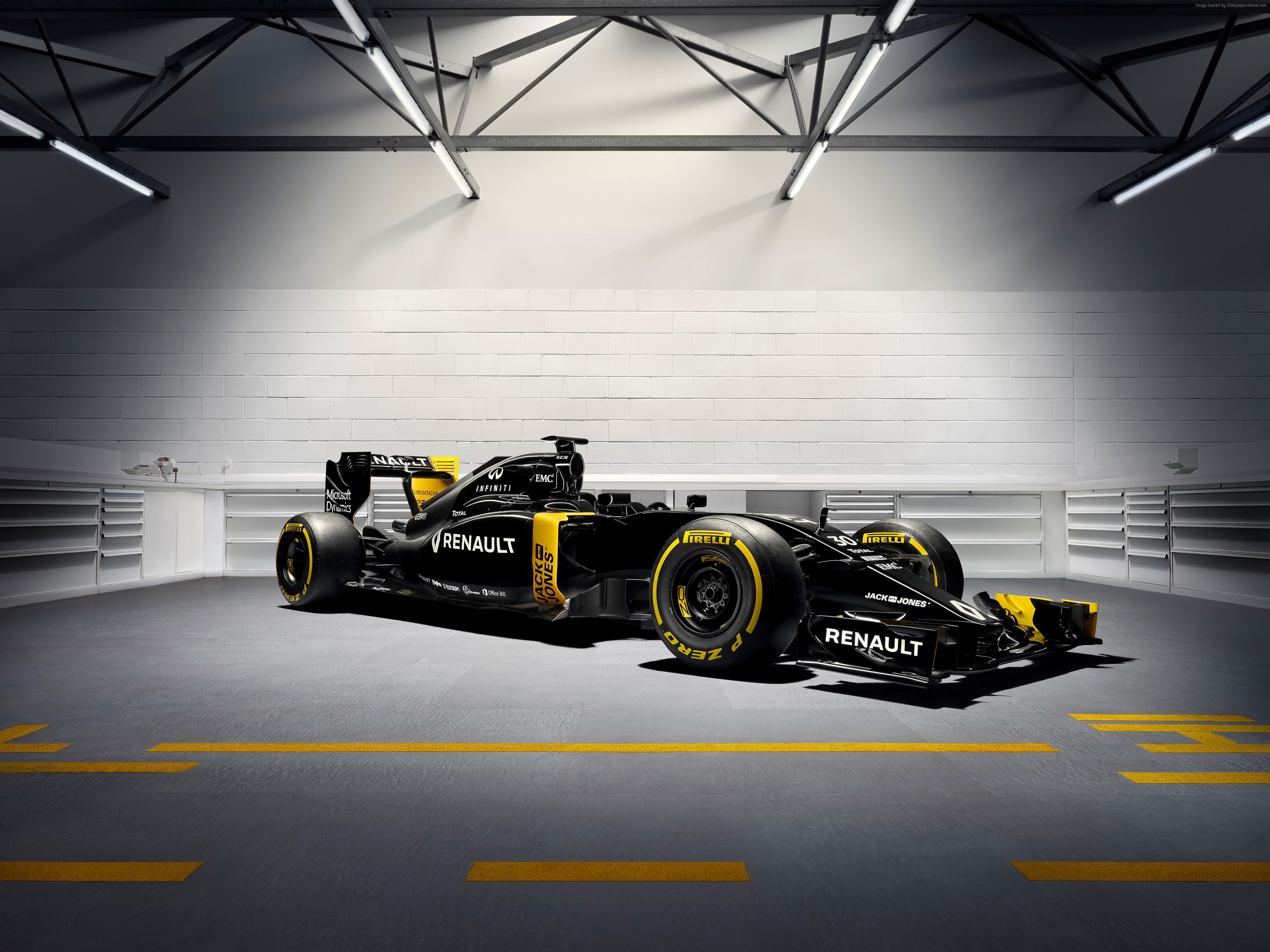 Renault R.S.16, testing, 4K, Formula 1, F1, LIVE from Barcelona, HD Wallpaper