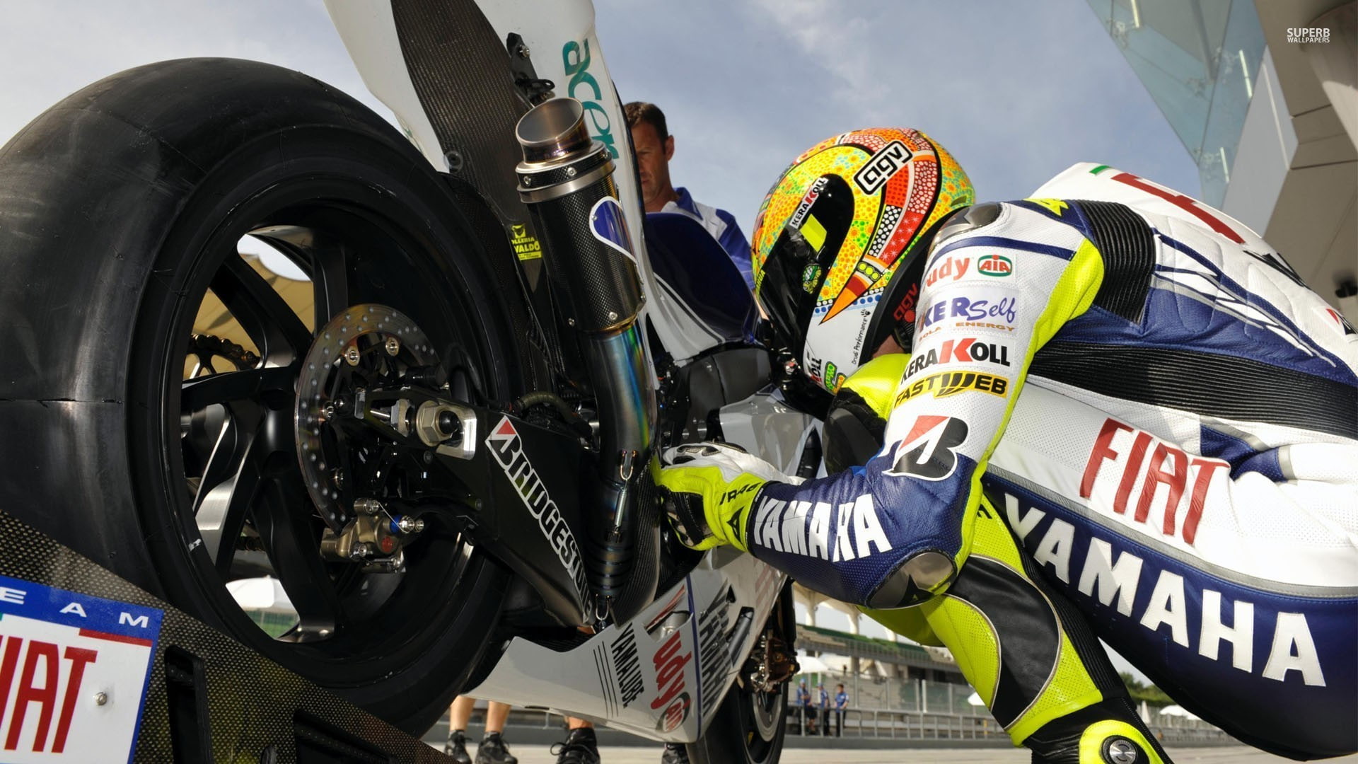 Yamaha, 1920x1080, 1080P, motorcycles, motoGP, YZR-M1, 4k pic, HD Wallpaper