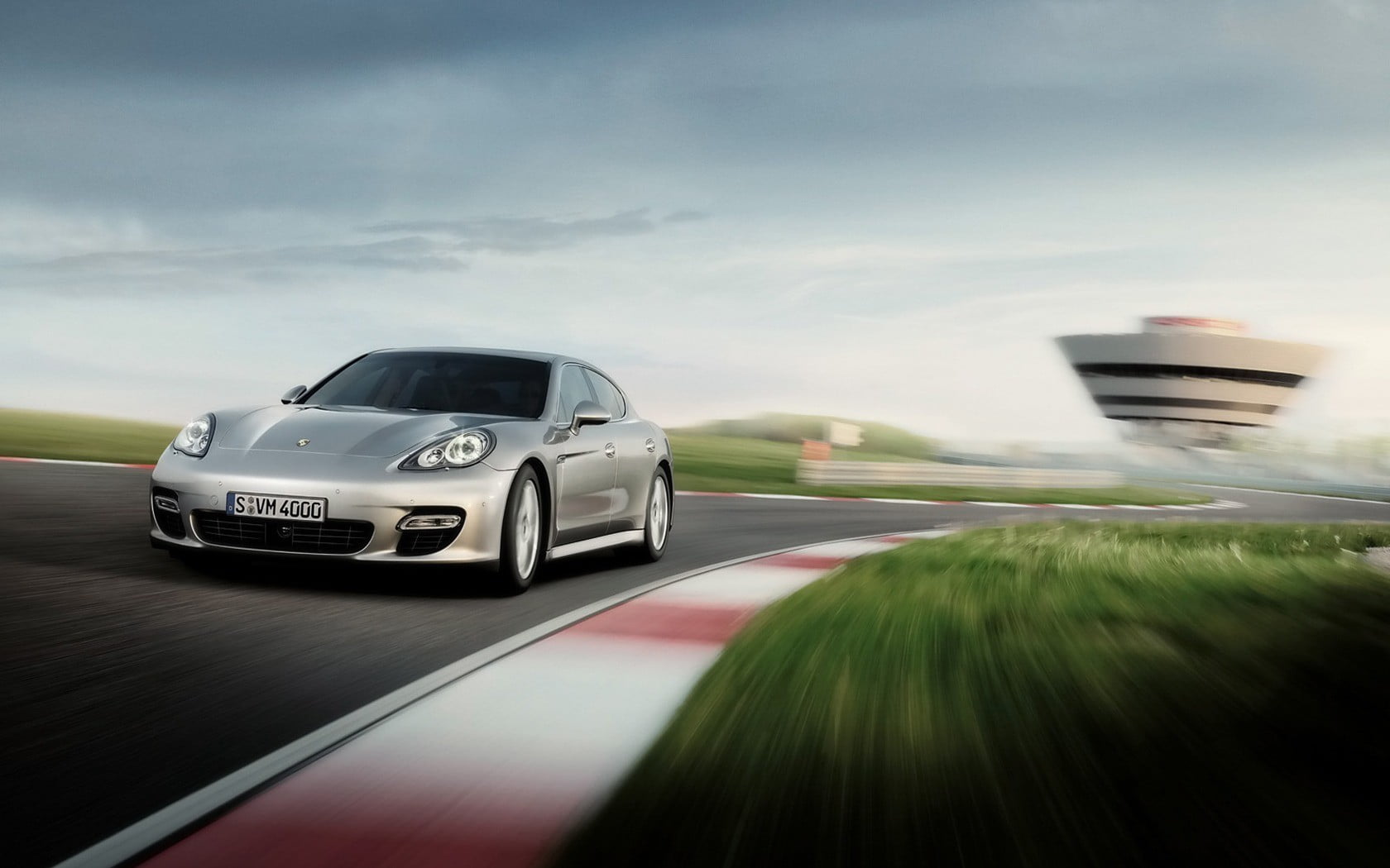 motion, travel, transportation, silver, Porsche Panamera, wheel, no people, car, mode of transportation, outdoors, road trip, land vehicle, speed, motor vehicle, HD Wallpaper