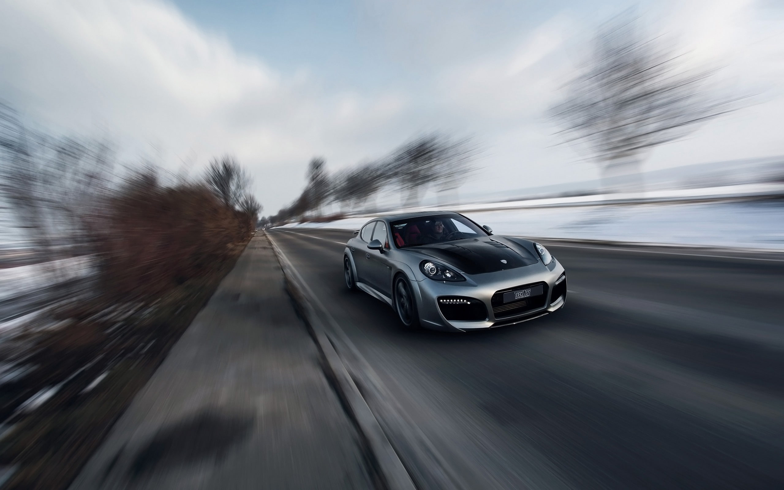 blur, hd, porsche, car, cars, silver, motion, panamera, 2K, sports, HD Wallpaper