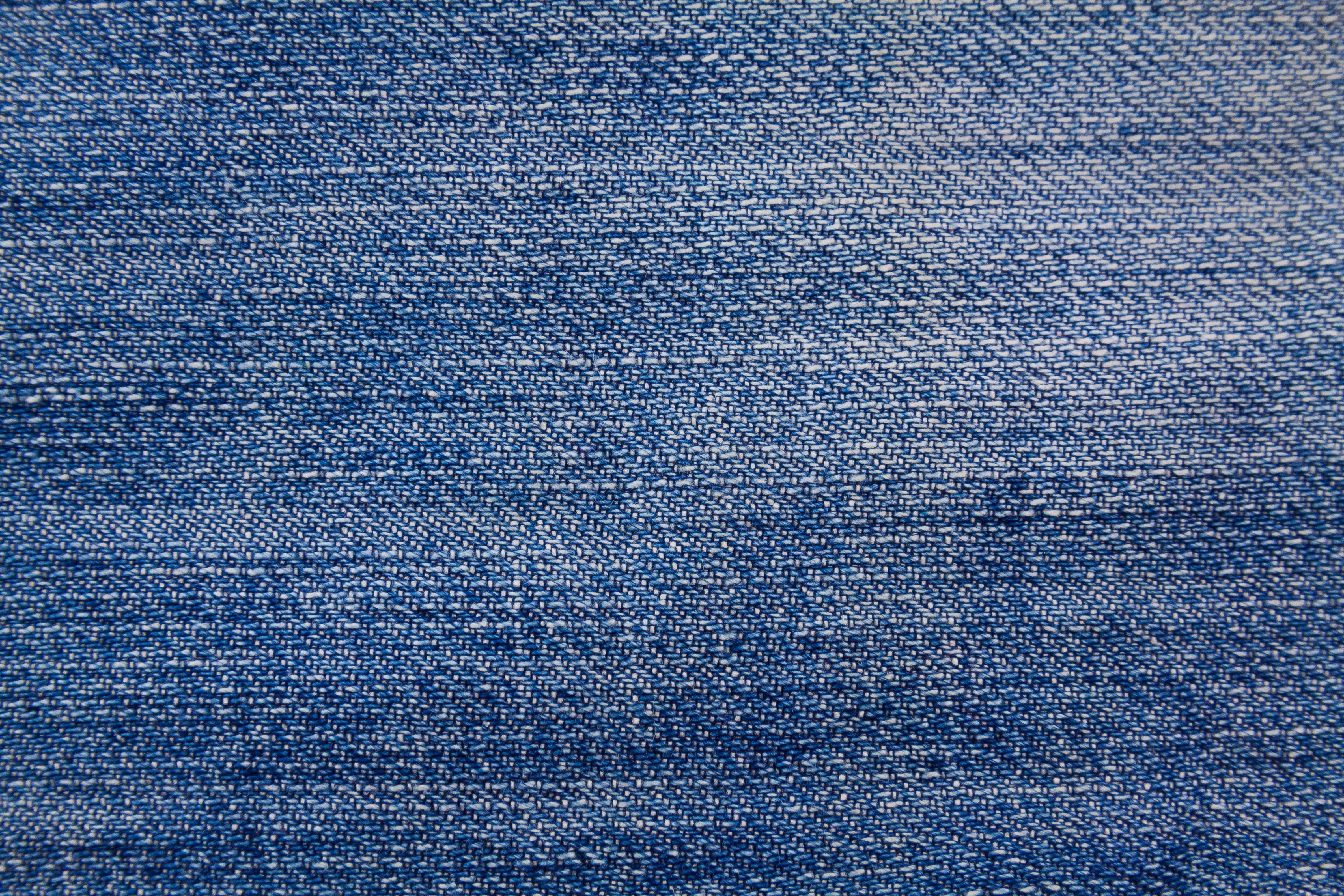 garment, abstract backgrounds, full frame, blue, blue background, casual clothing, jeans, material, blank, extreme close-up, no people, pattern, dark blue, HD Wallpaper