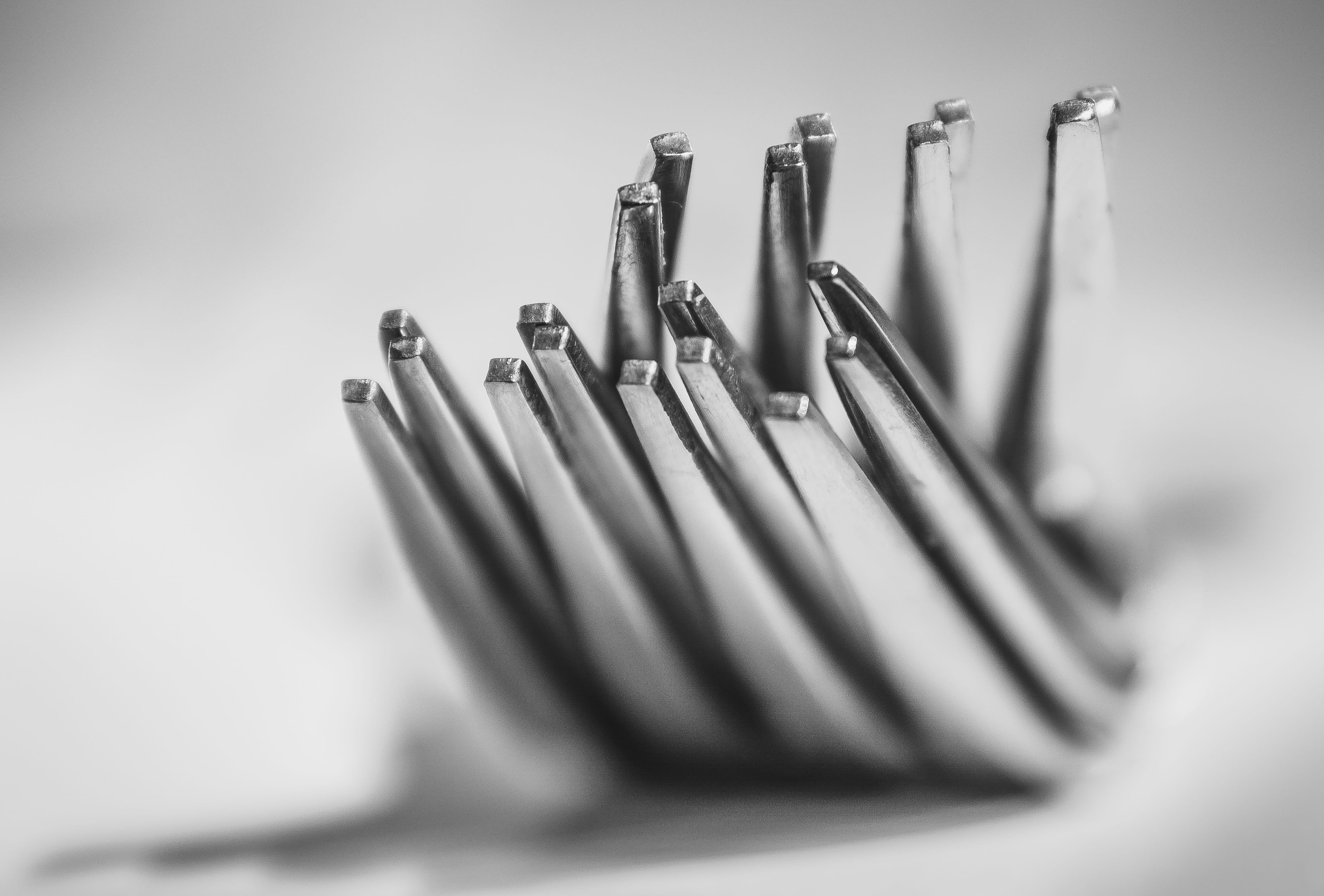 spoon, group of objects, cutlery, steel, close-up, knife, lunch, no people, utensil, group, single object, kitchenware, order, fork, education, white, design, HD Wallpaper