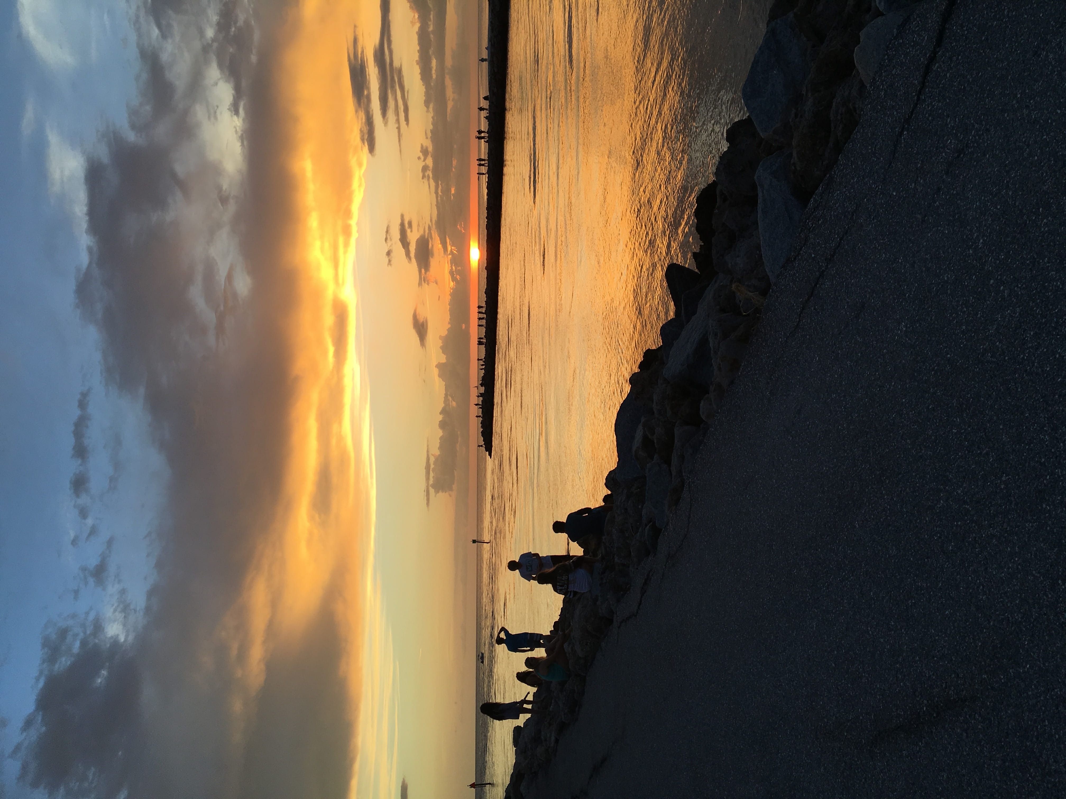 cloud - sky, sea, sky, drawing a crowd, nature, tranquility, sunset, land, beauty in nature, horizon, outdoors, horizon over water, no people, end of days, HD Wallpaper