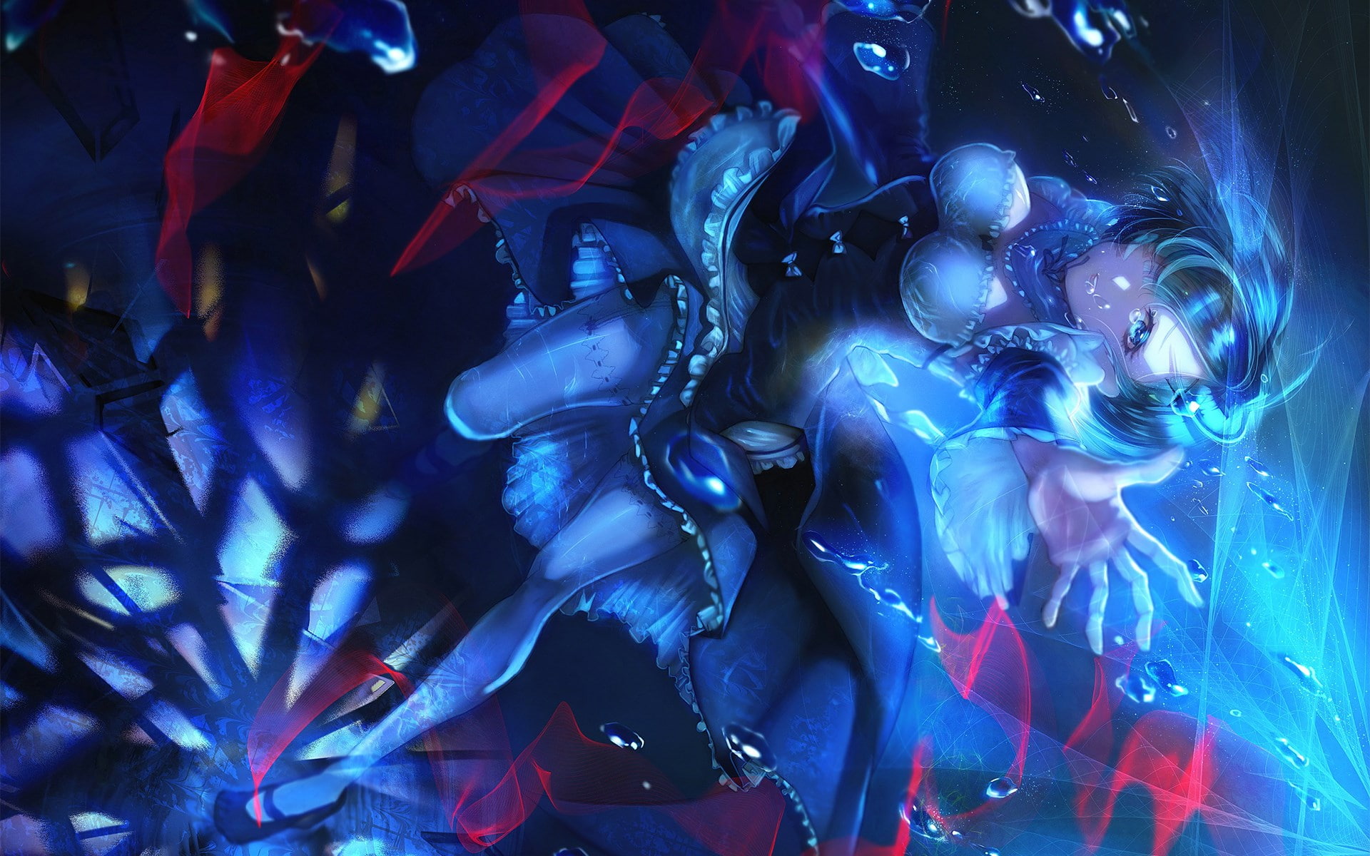 disco dancing, large group of people, illuminated, music, rezero starting life in another world, dance floor, togetherness, women, blue, dancing, group of people, HD Wallpaper