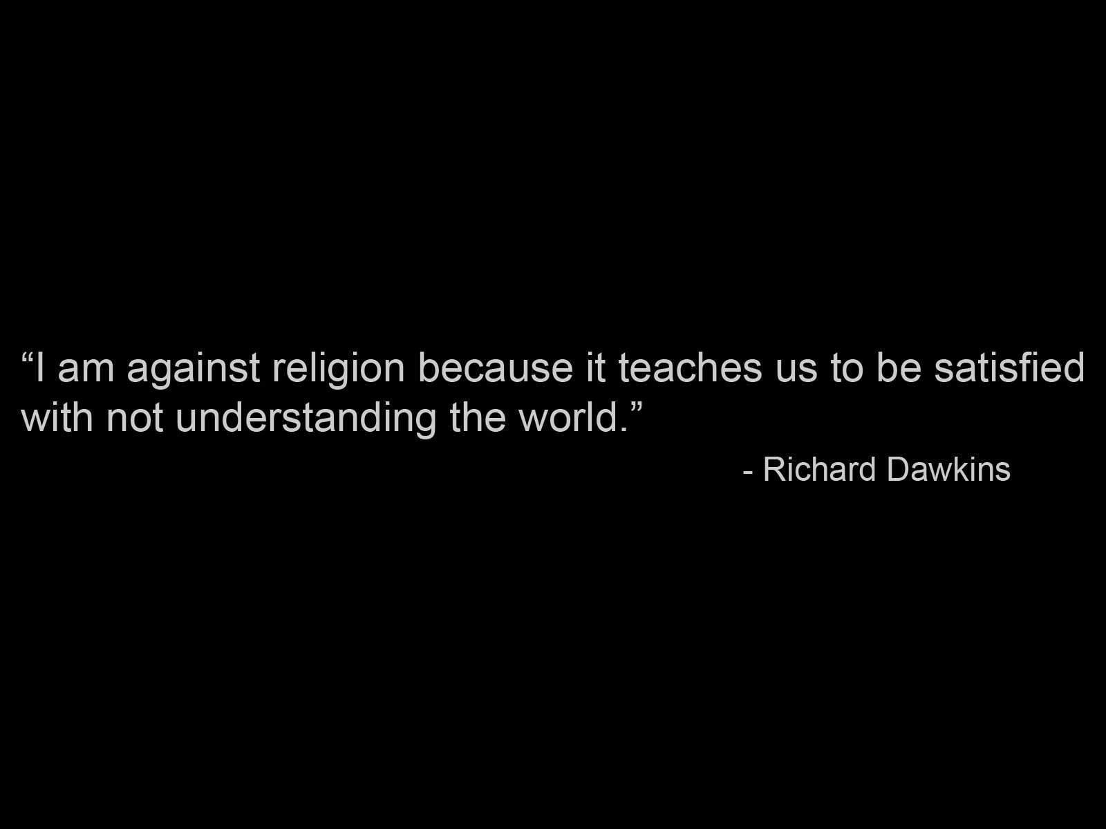 Quote, 720P, Atheism, Richard Dawkins, Misc, Religion, HD Wallpaper