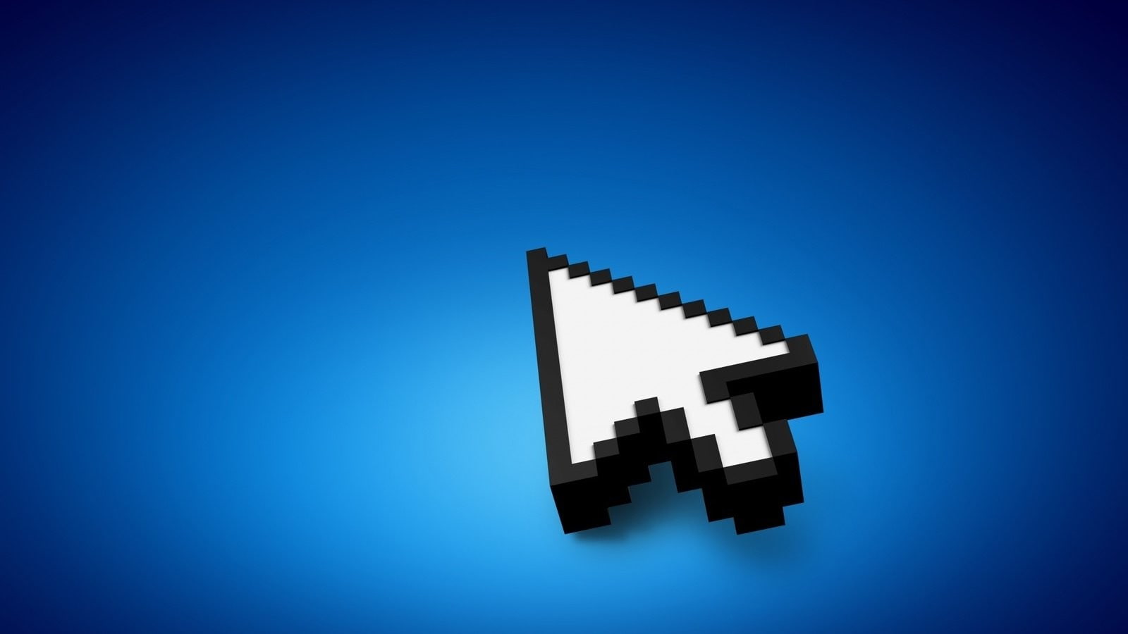 no people, blue, technology, simplicity, cut out, minimalism, creativity, copy space, cursor, sign, shape, vignette, blue background, close-up, colored background, HD Wallpaper