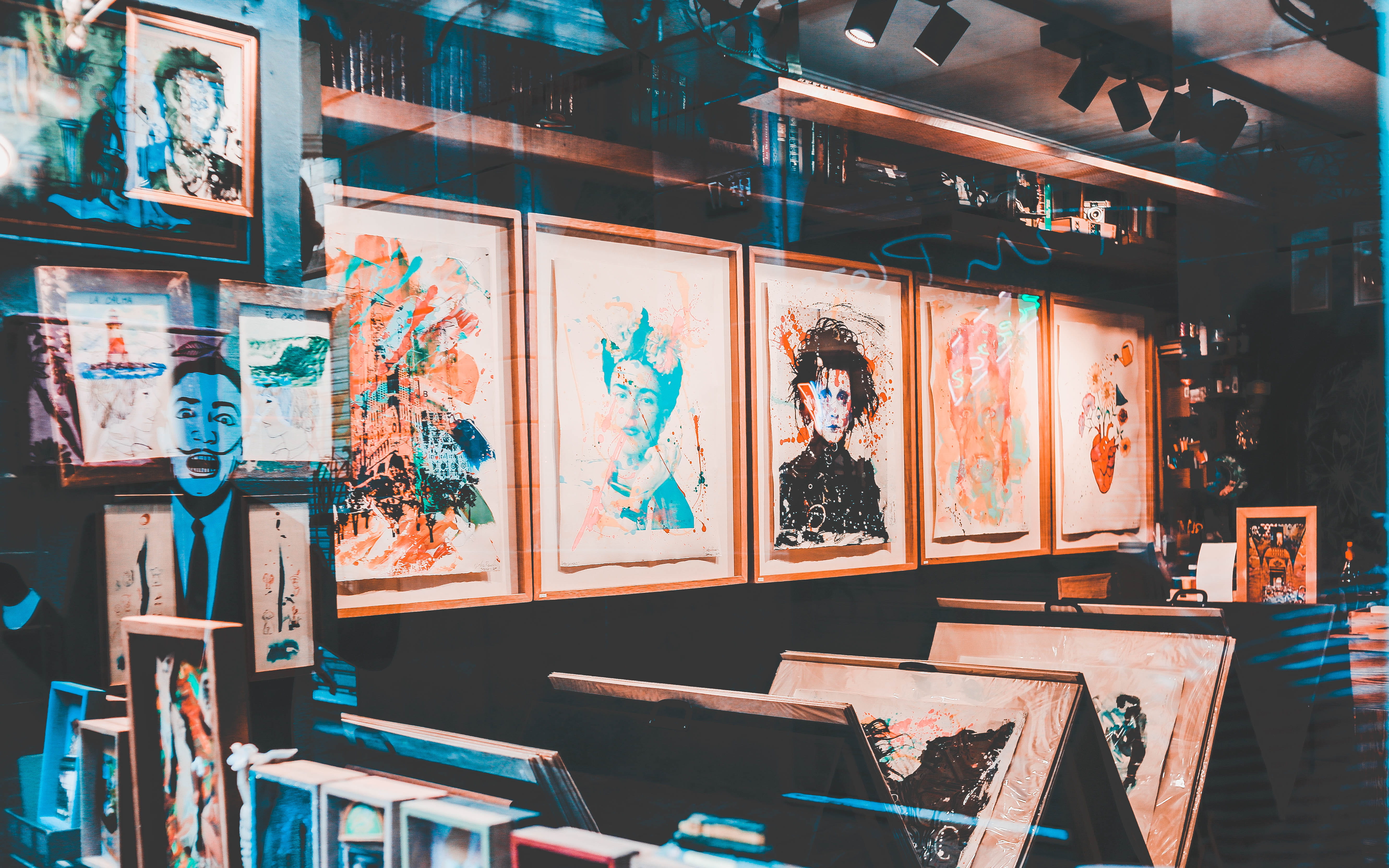 drawing, built structure, creativity, retail, 5K, art gallery, collage, male likeness, assorted, for sale, art, shop, modern art, text, human, art and craft, HD Wallpaper