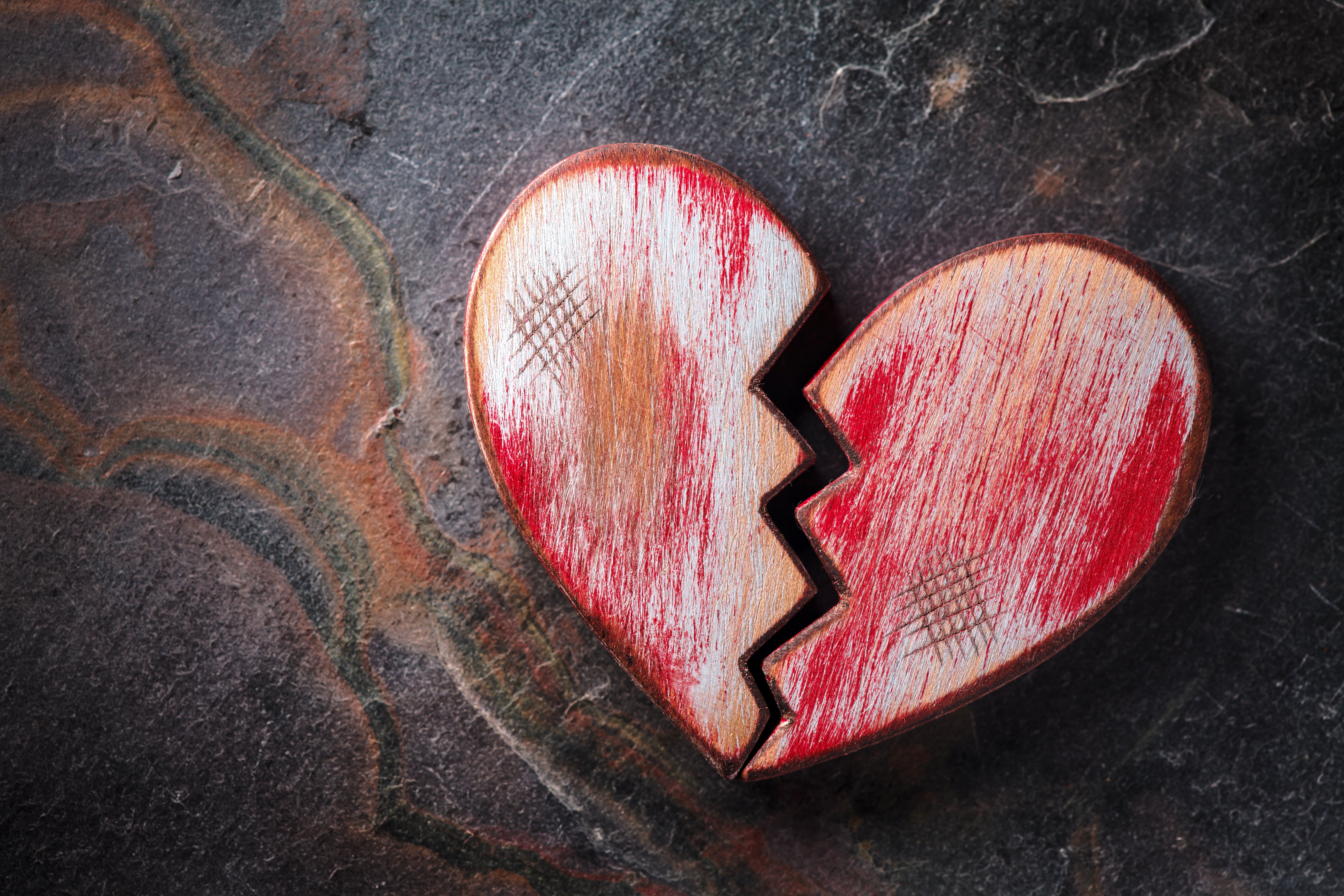 creativity, red, romantic, heart, illustration, art and craft, paint, no people, broken, shape, close-up, single object, indoors, positive emotion, design, HD Wallpaper