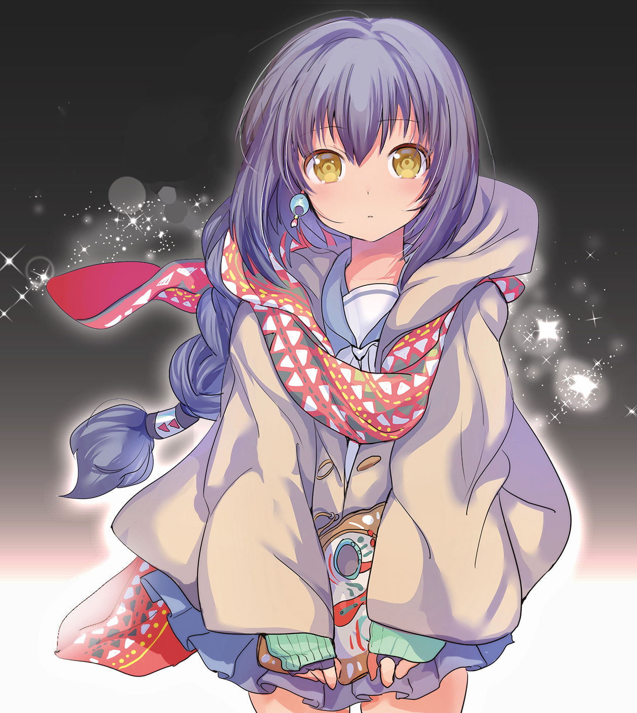 720P, yellow eyes, Golden Eyes, purple hair, Jahy-sama wa Kujikenai!, loli, braided hair, Phone HD Wallpaper