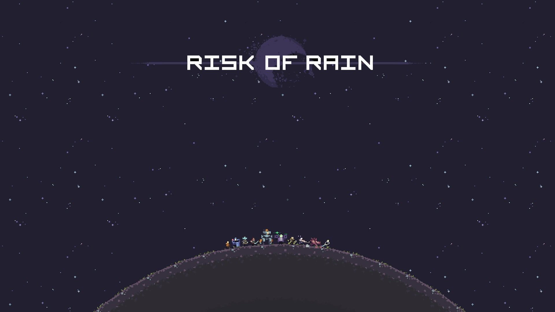 video games, typography, Risk of Rain, 1080P, HD Wallpaper