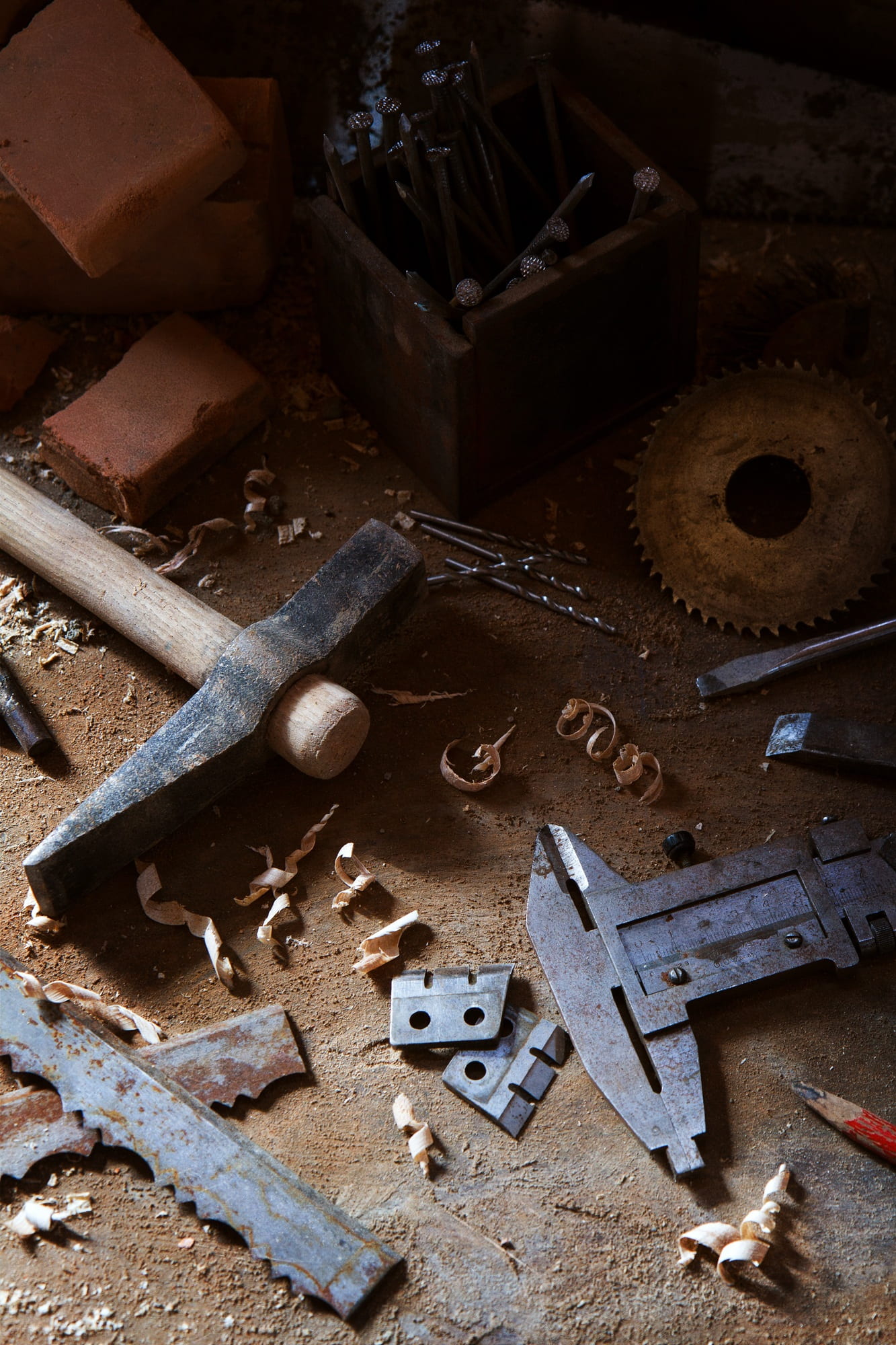 indoors, craftsman, wood - material, tool, hand saw, industry, treatment, build, high angle view, large group of objects, work tool, choice, construction, Phone HD Wallpaper