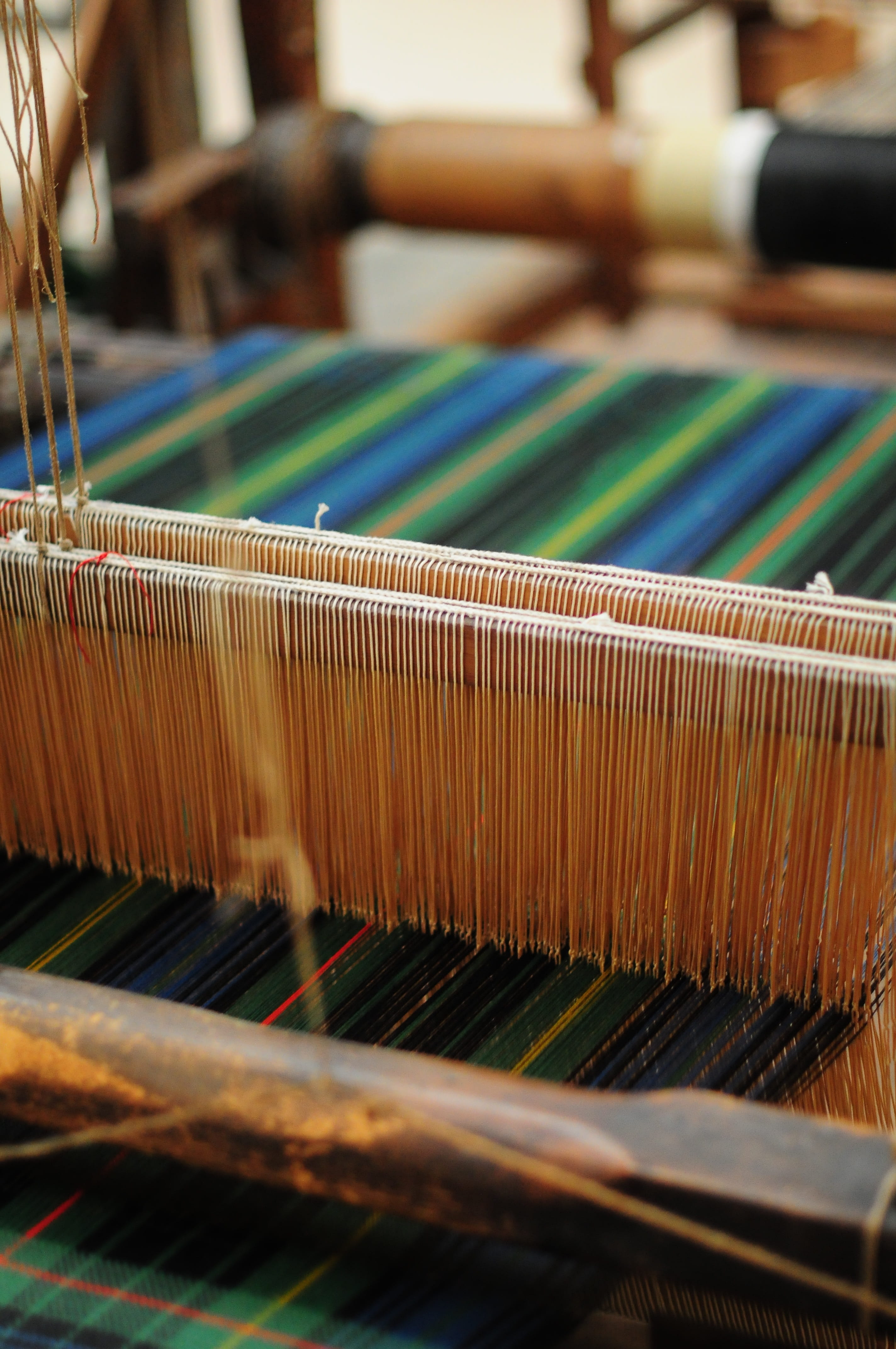 cloth, craft, textile factory, material, selective focus, fashion, business, sewing, tool, clothing, equipment, no people, woven, fabric, cotton, weaving, Phone HD Wallpaper