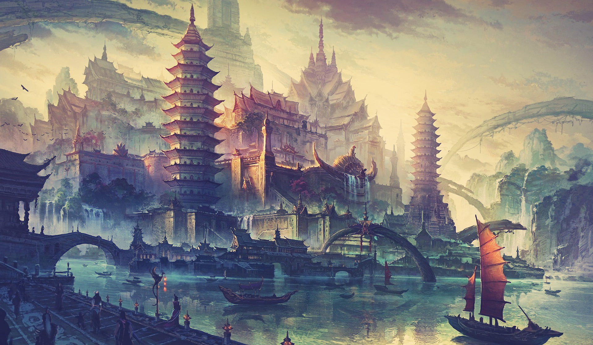 cool images, craft, architecture, building exterior, belief, illustration, Abstract 3D Art, art and craft, ancient, history, colourful paints, the past, HD Wallpaper