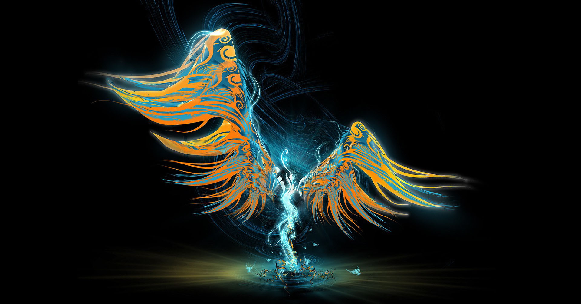 flowing, pattern, science, futuristic, water, drawings, multi colored, Art Abstract Dance  Desktop, indoors, illustration, ink, beauty in nature, studio shot, HD Wallpaper