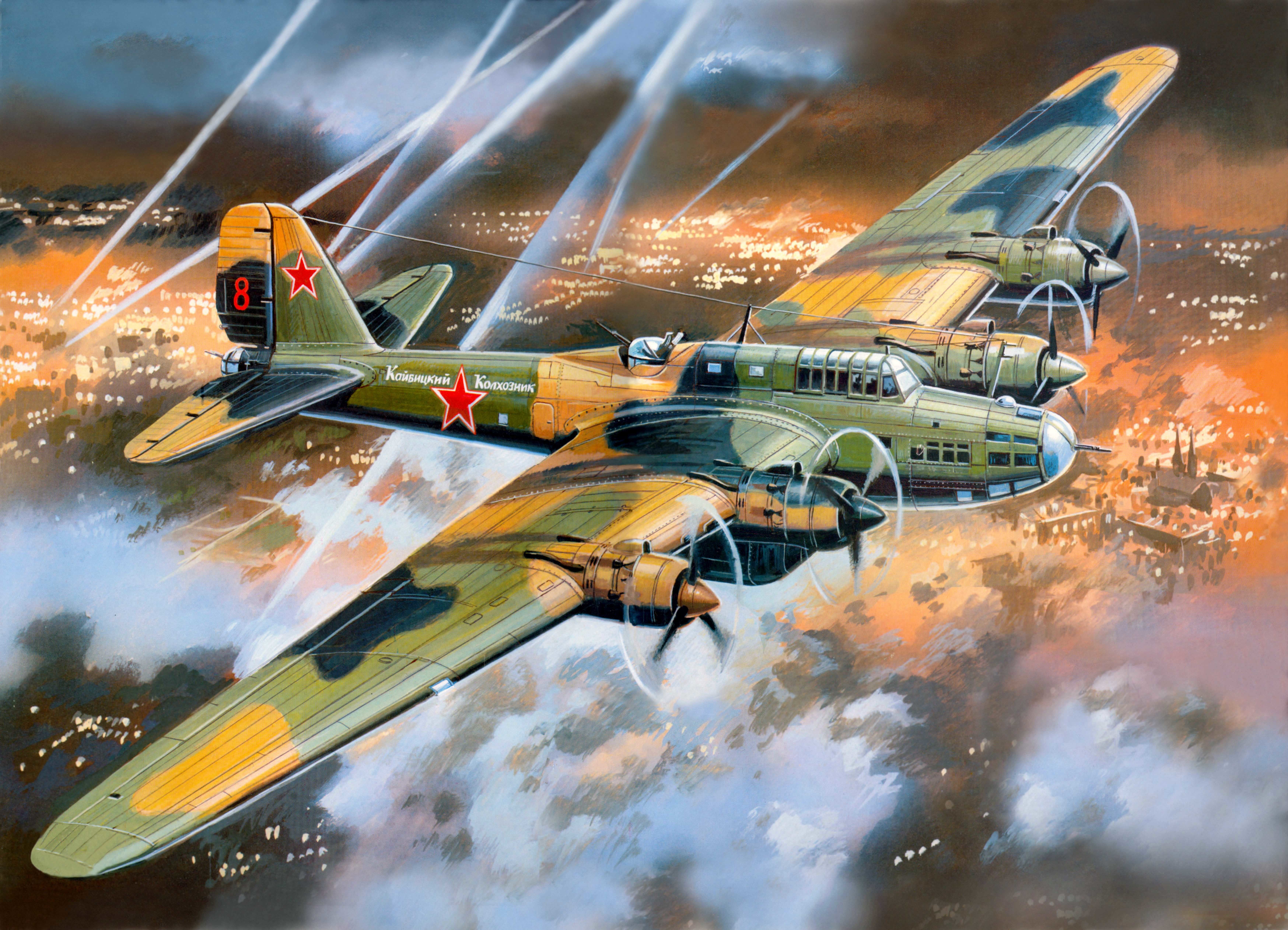 mode of transportation, Soviet, 39m, length, WW2., architecture, action, A. N. Tupolev, outdoors, power, BBC, motion, developed, giant, OKB, sky, 23m, transportation, HD Wallpaper