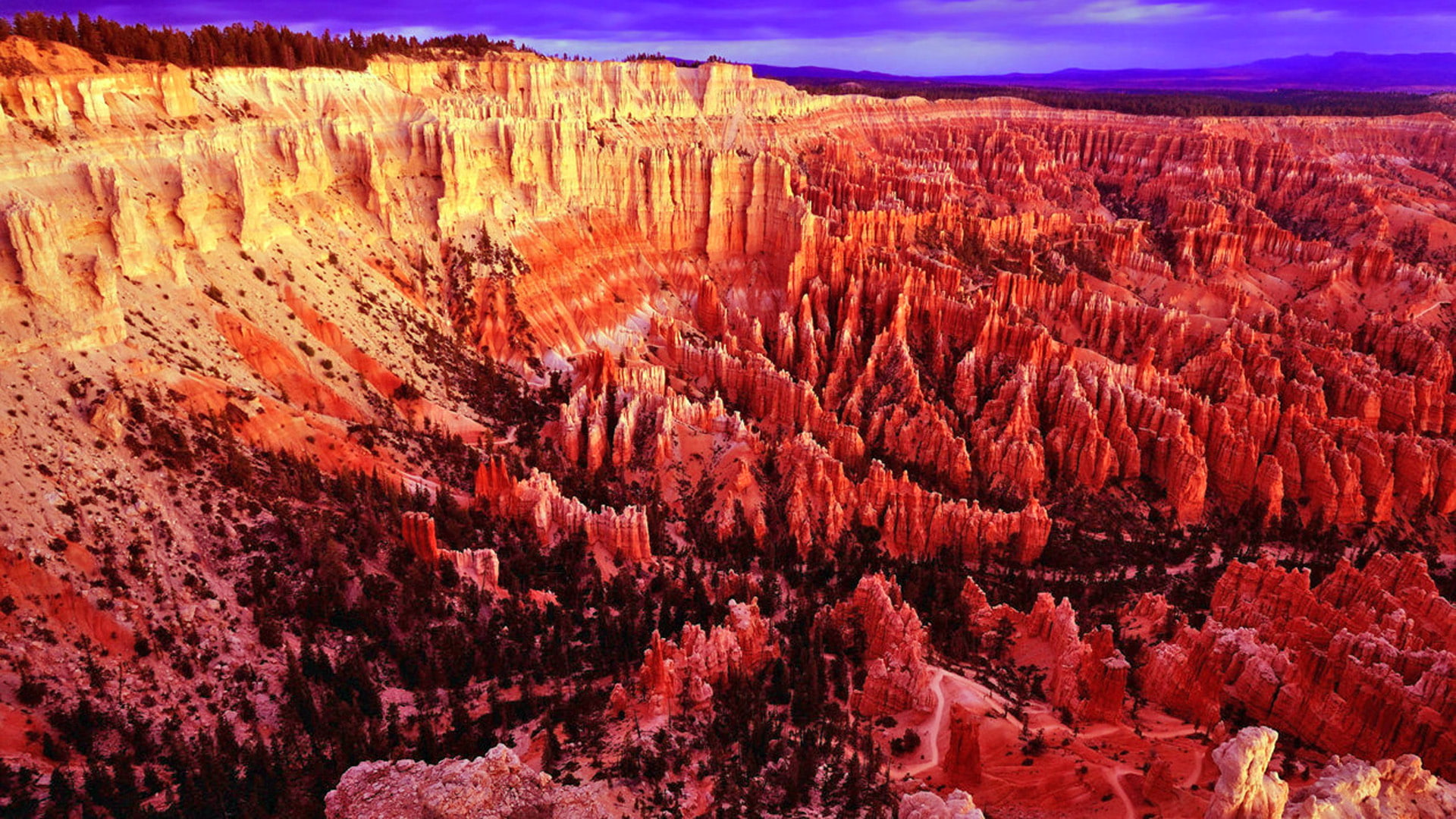 red, years, usa, 1080P, park, created, canyon, bryce, million, figures, orange, desktop, national, hd, HD Wallpaper